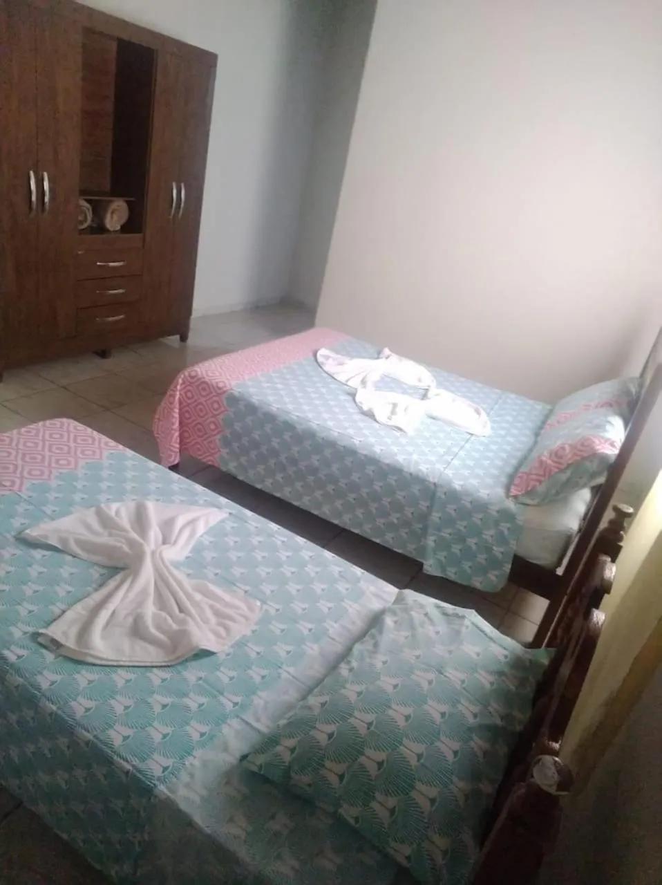 Bed in Pousada da Ana