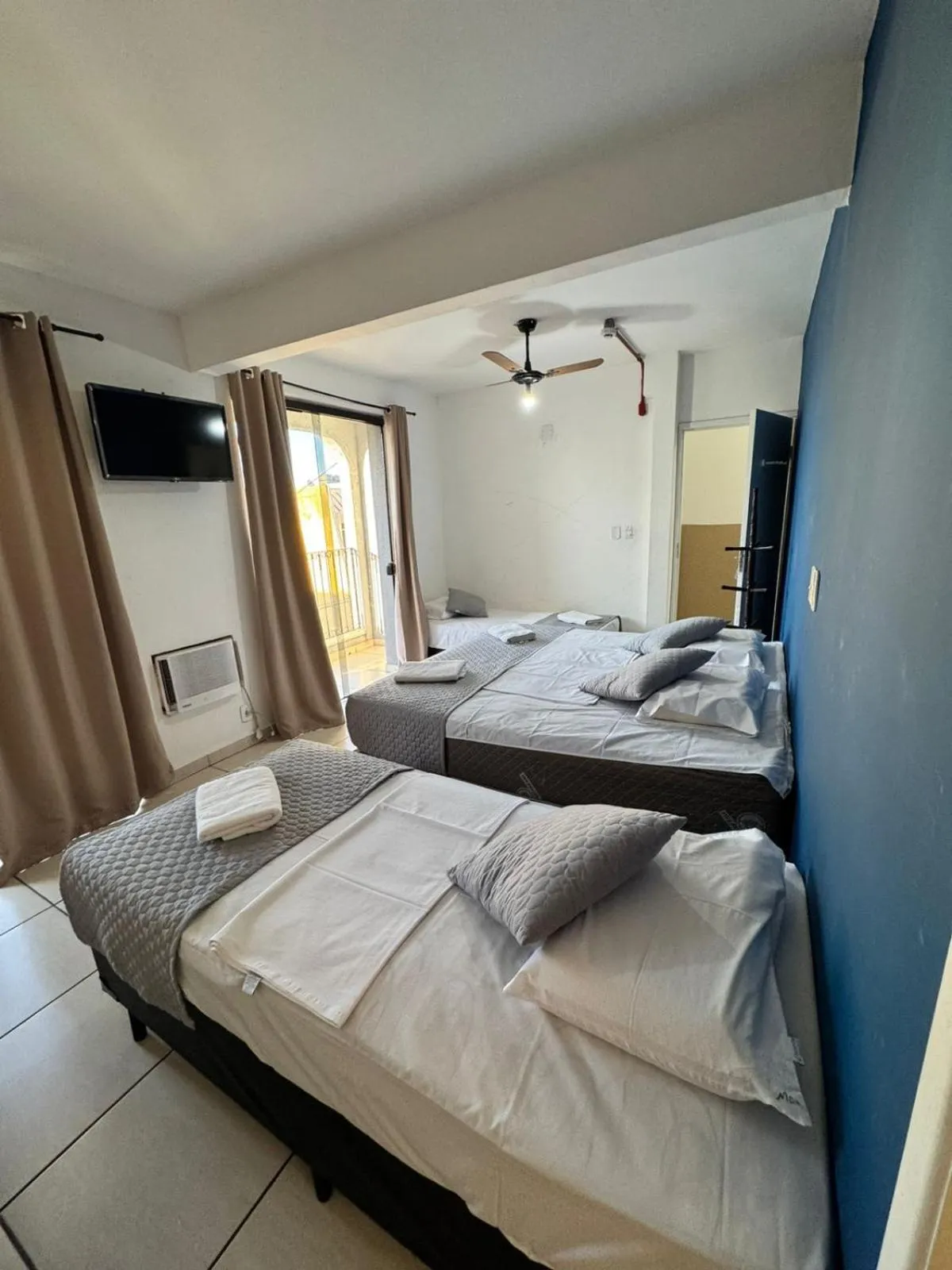 Bed in Hotel Mão de Fatima