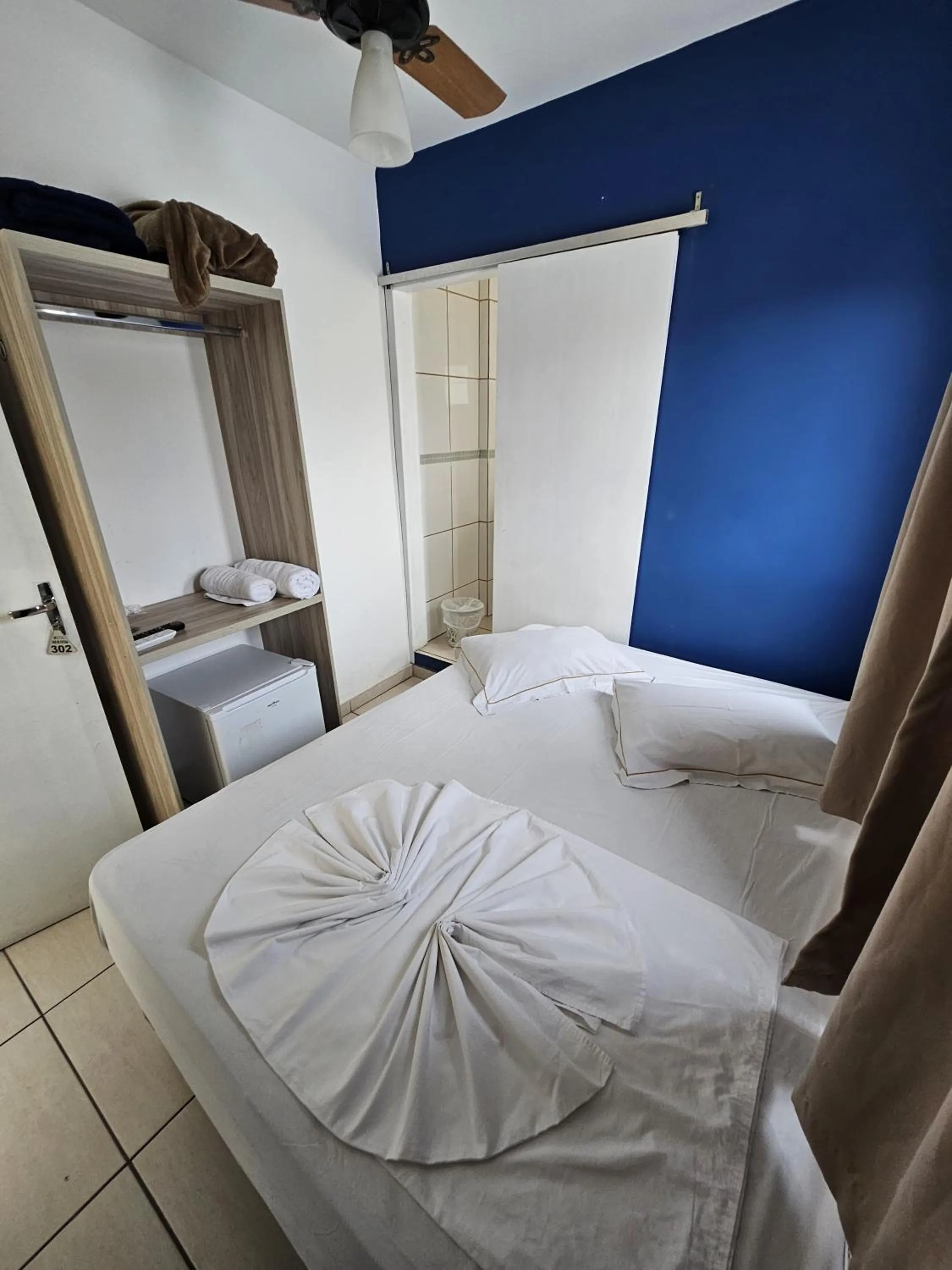 Bed in Hotel Mão de Fatima