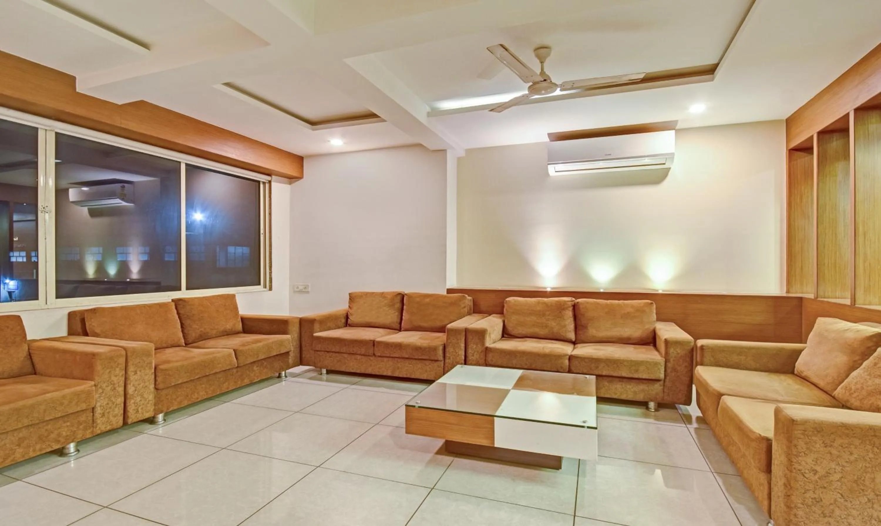 Seating area in Hotel Luxura, Ahmedabad