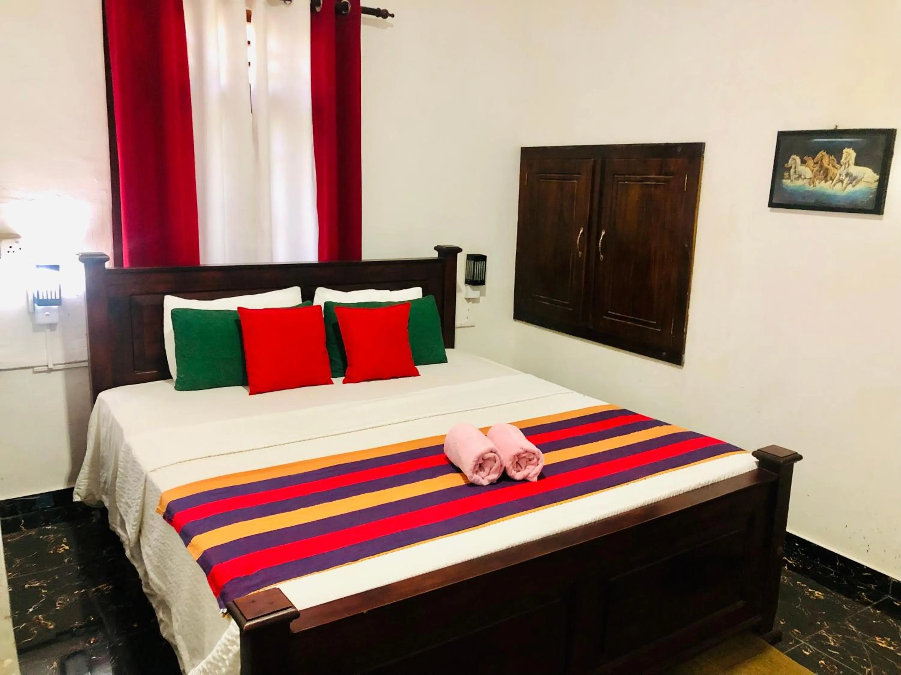 Bed in Bangalawa Resort