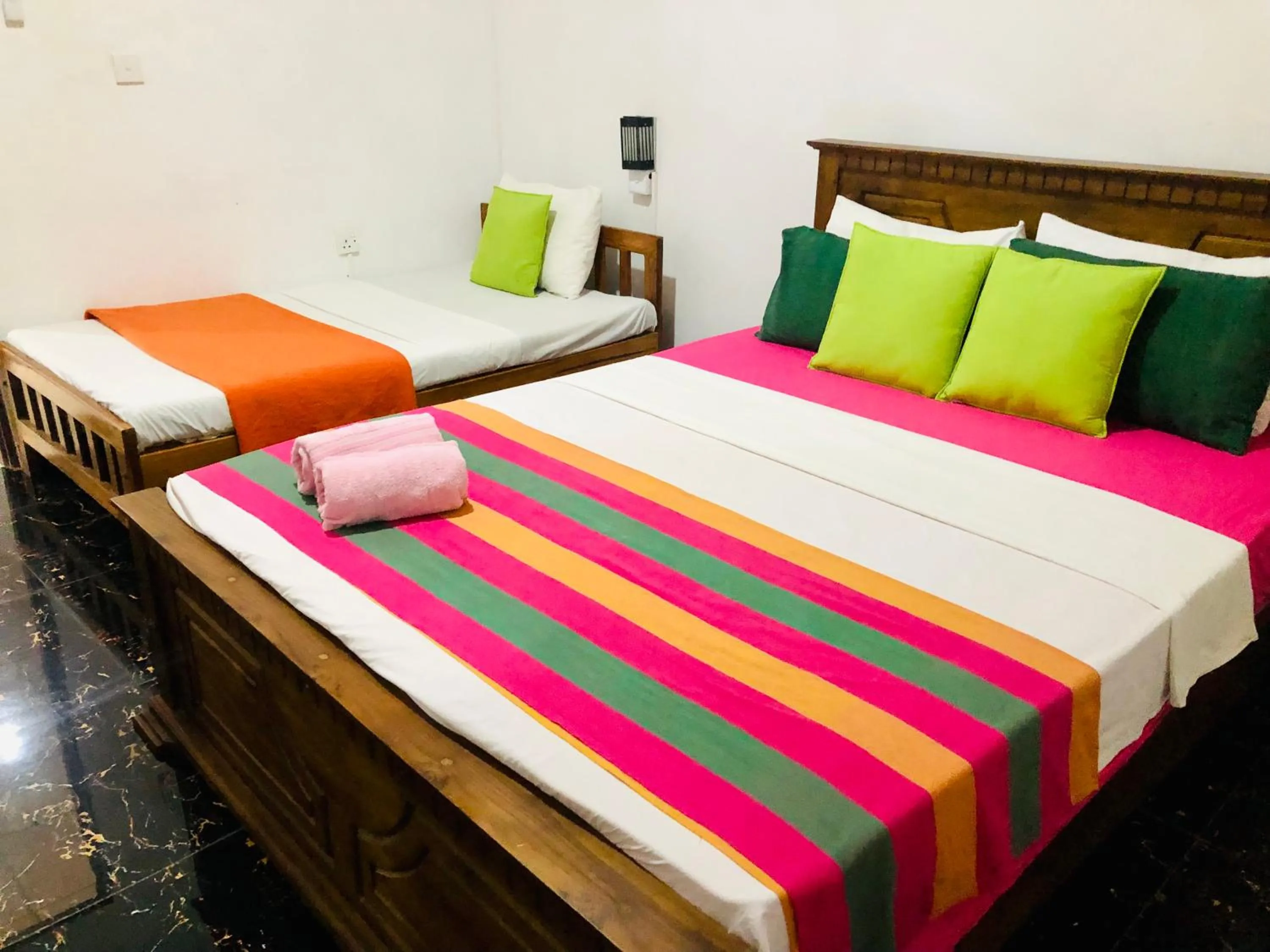 Bed in Bangalawa Resort