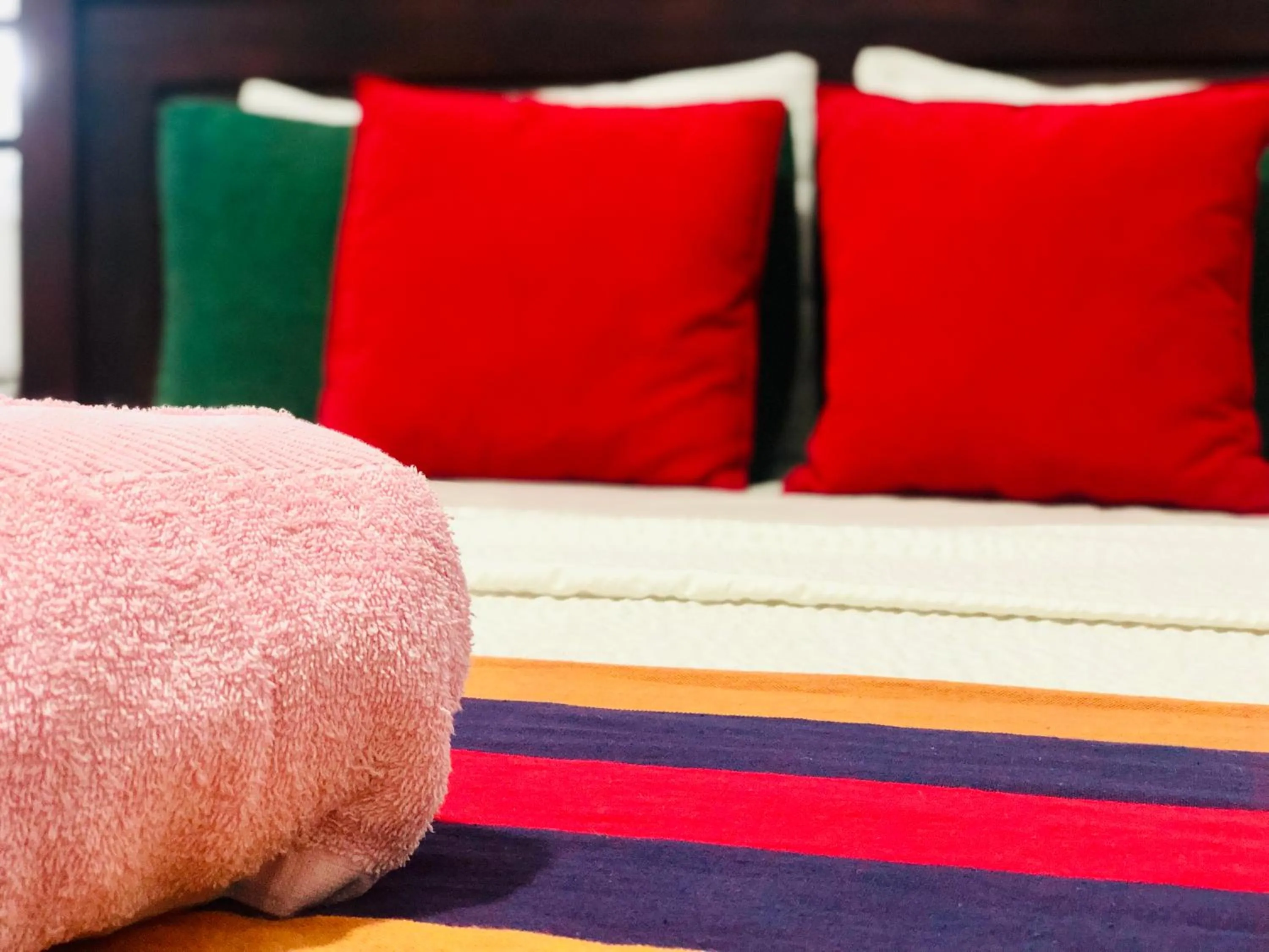 Bed in Bangalawa Resort