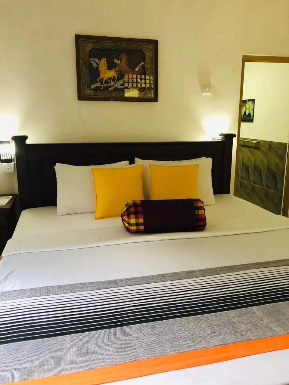 Bed in Bangalawa Resort