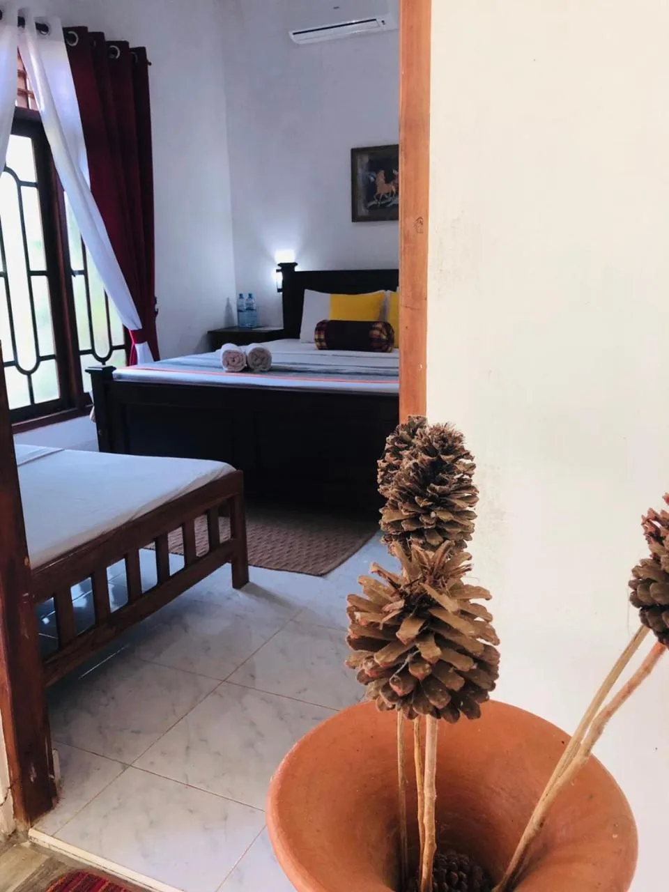 Bed in Bangalawa Resort