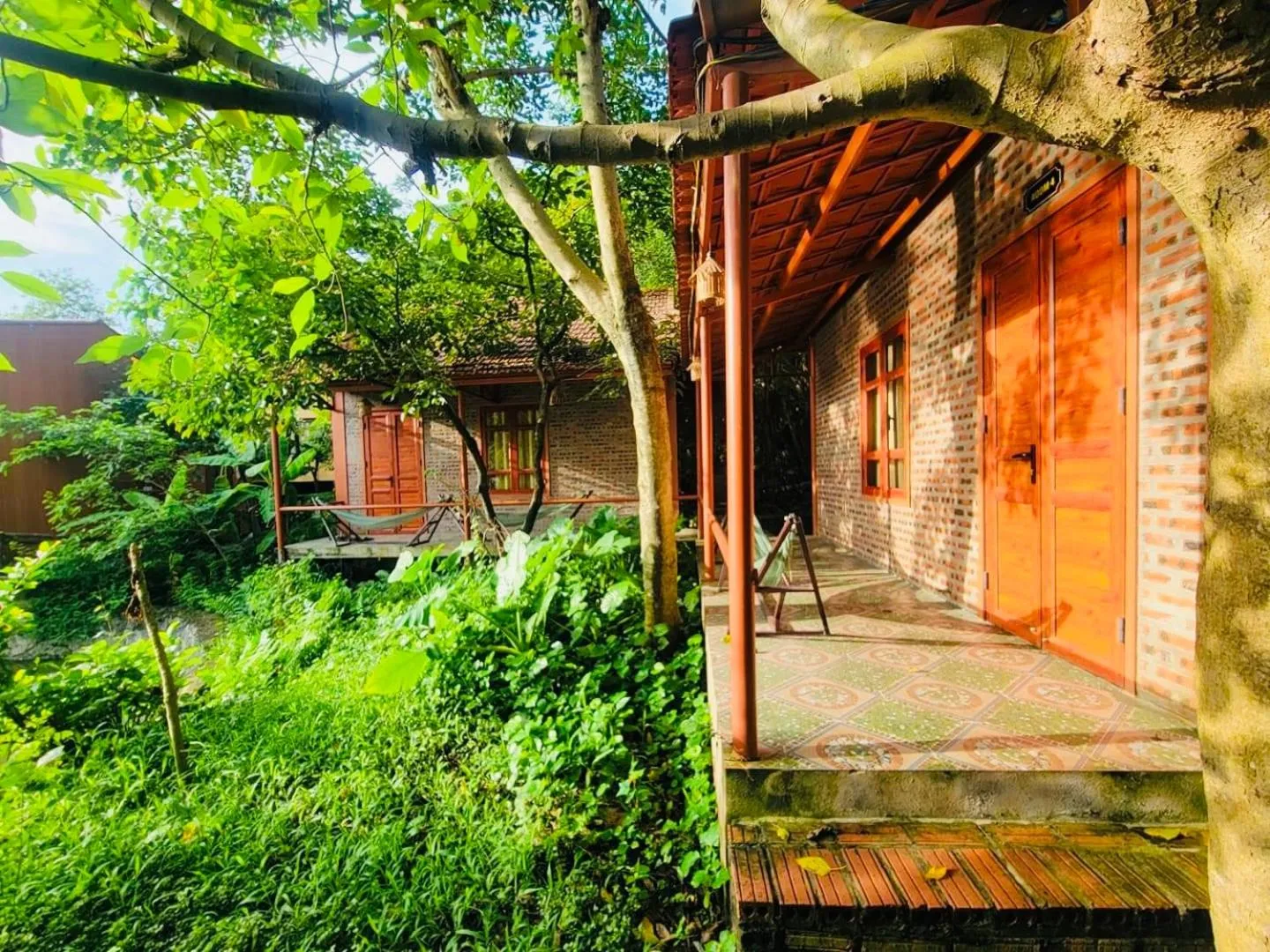 Garden view in Trang An Lotus Lake Homestay