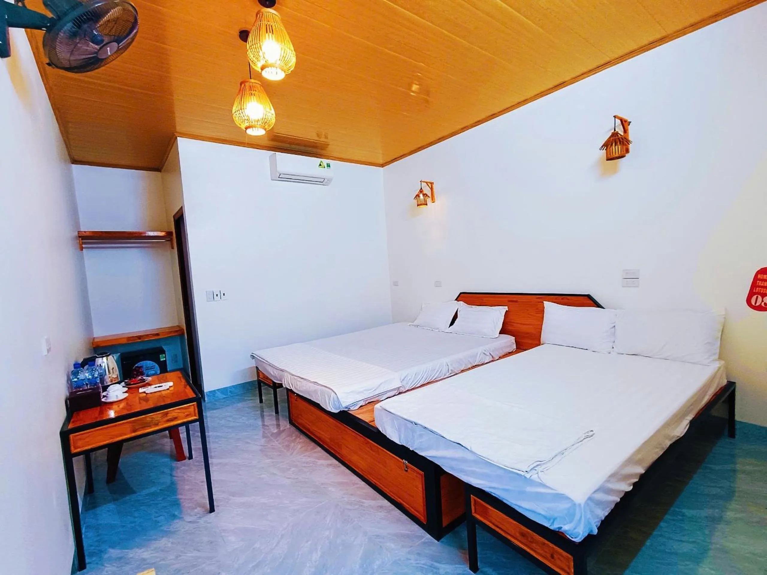 Bed in Trang An Lotus Lake Homestay