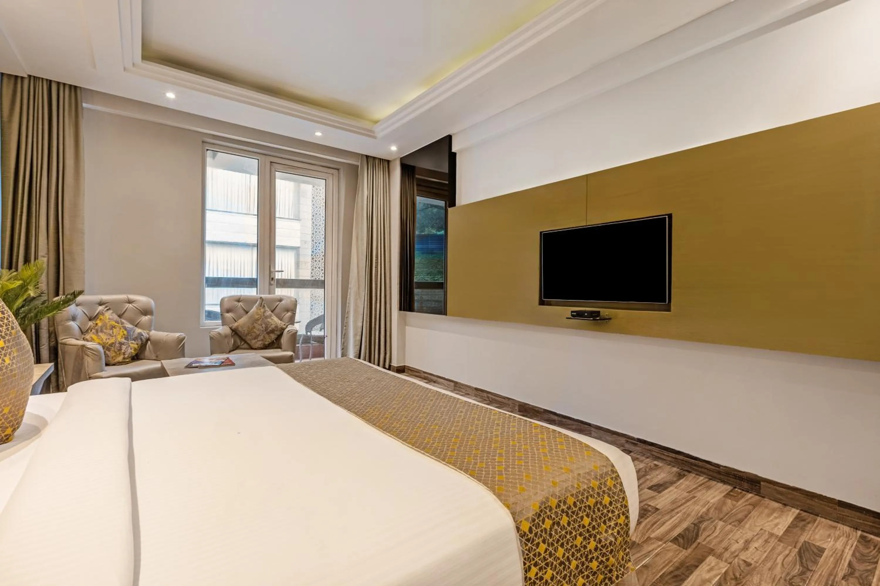 Bedroom in Sterling Palm Bliss Wellness Resort, Rishikesh