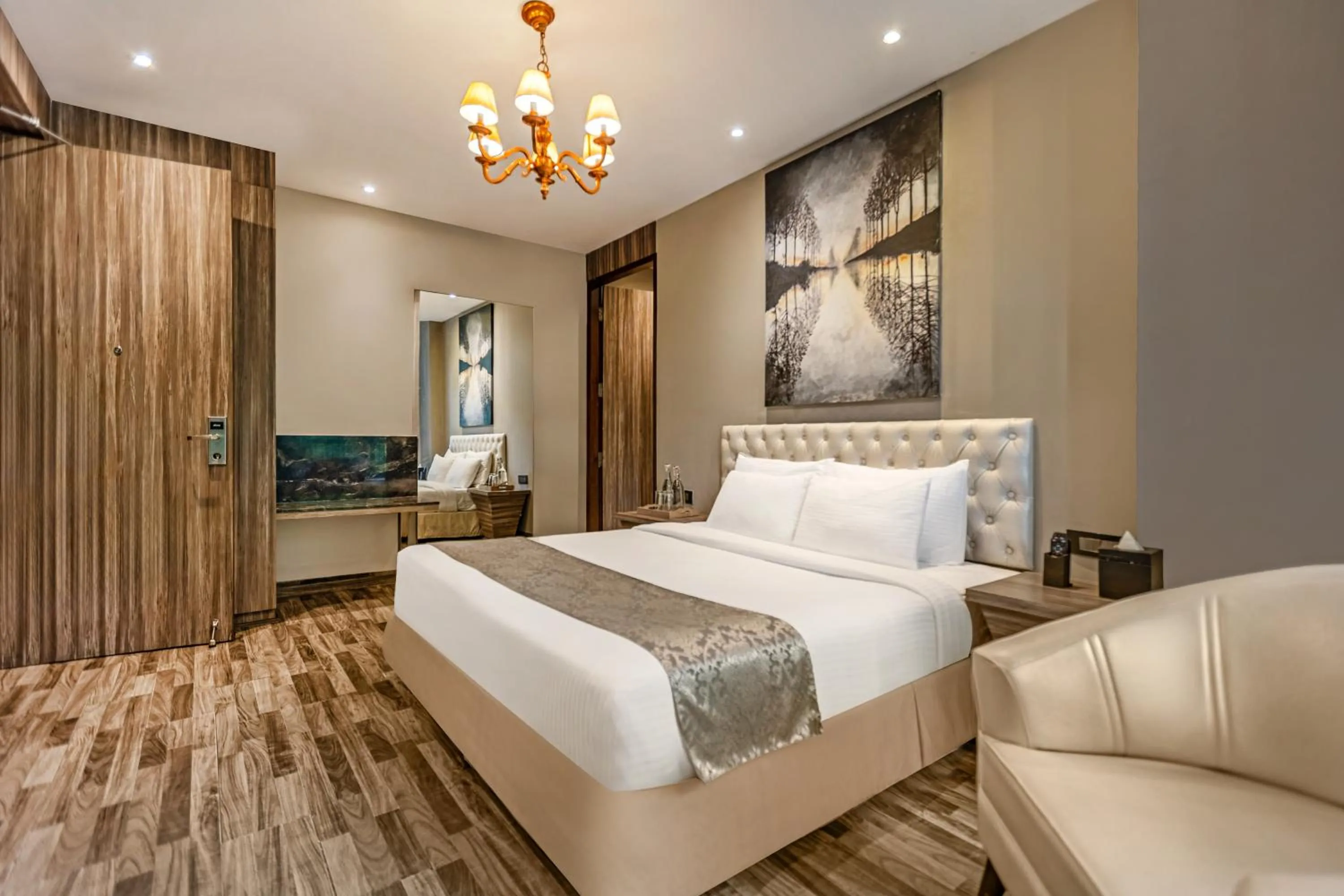 Bedroom, Bed in Sterling Palm Bliss Wellness Resort, Rishikesh