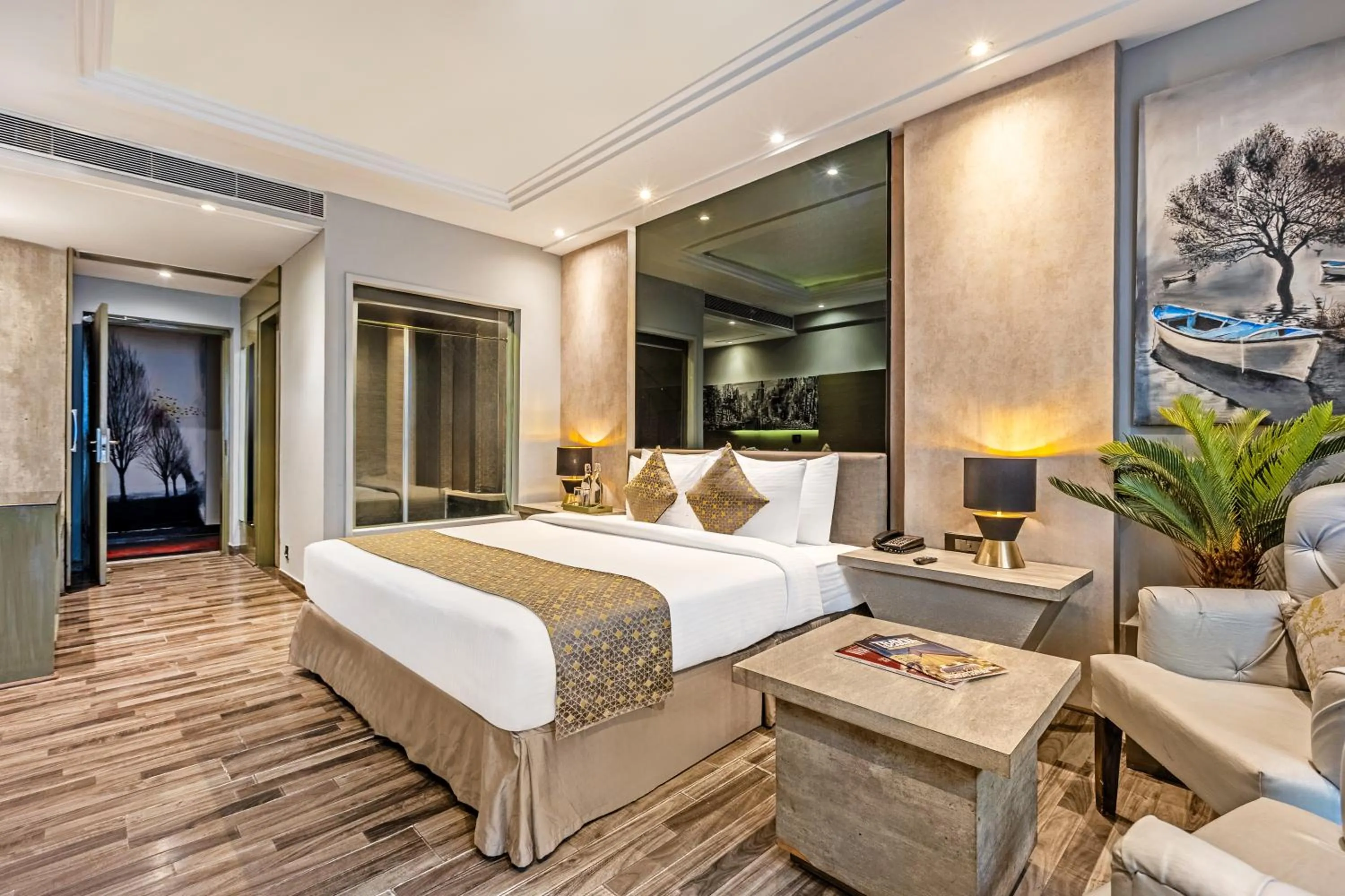 Bedroom, Bed in Sterling Palm Bliss Wellness Resort, Rishikesh