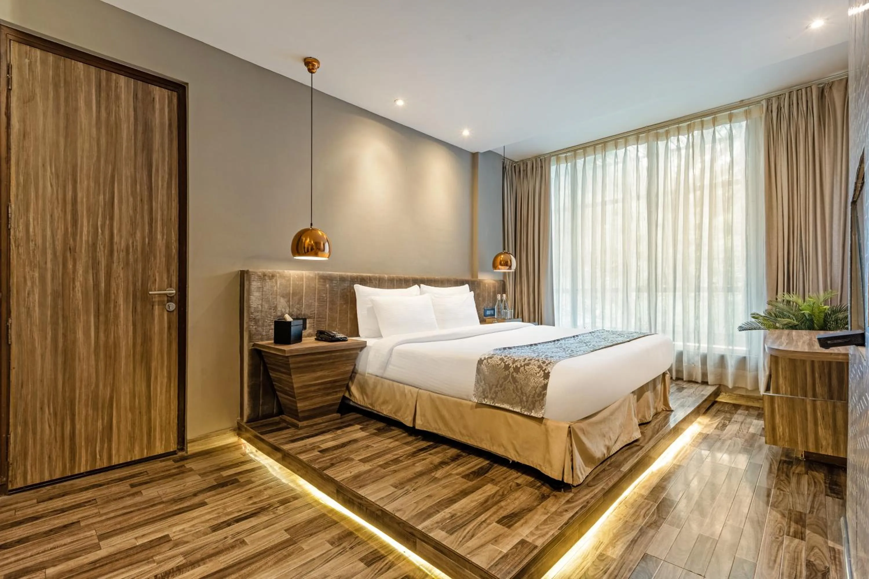 Bedroom, Bed in Sterling Palm Bliss Wellness Resort, Rishikesh