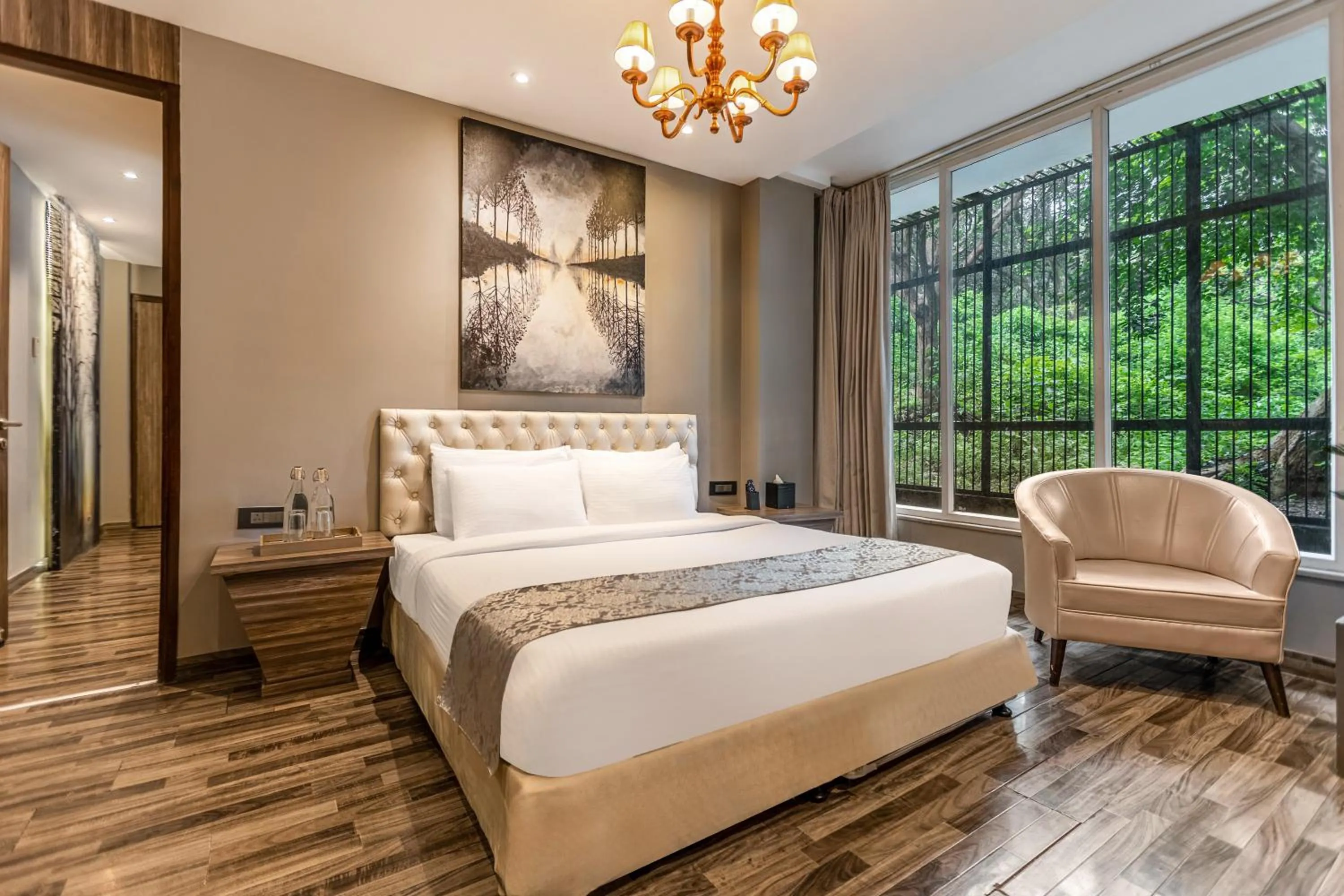 Photo of the whole room, Bed in Sterling Palm Bliss Wellness Resort, Rishikesh