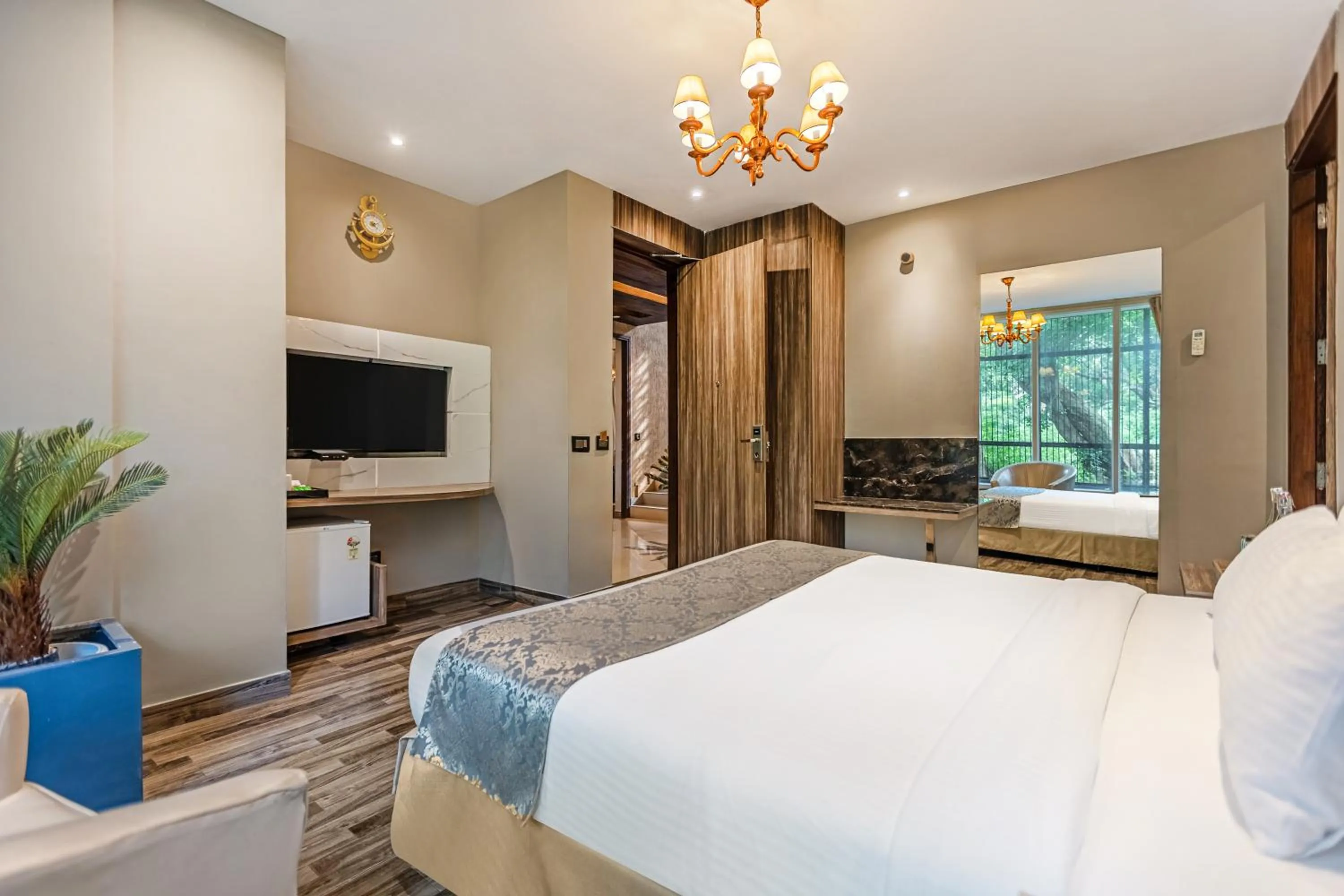 Bedroom, Bed in Sterling Palm Bliss Wellness Resort, Rishikesh