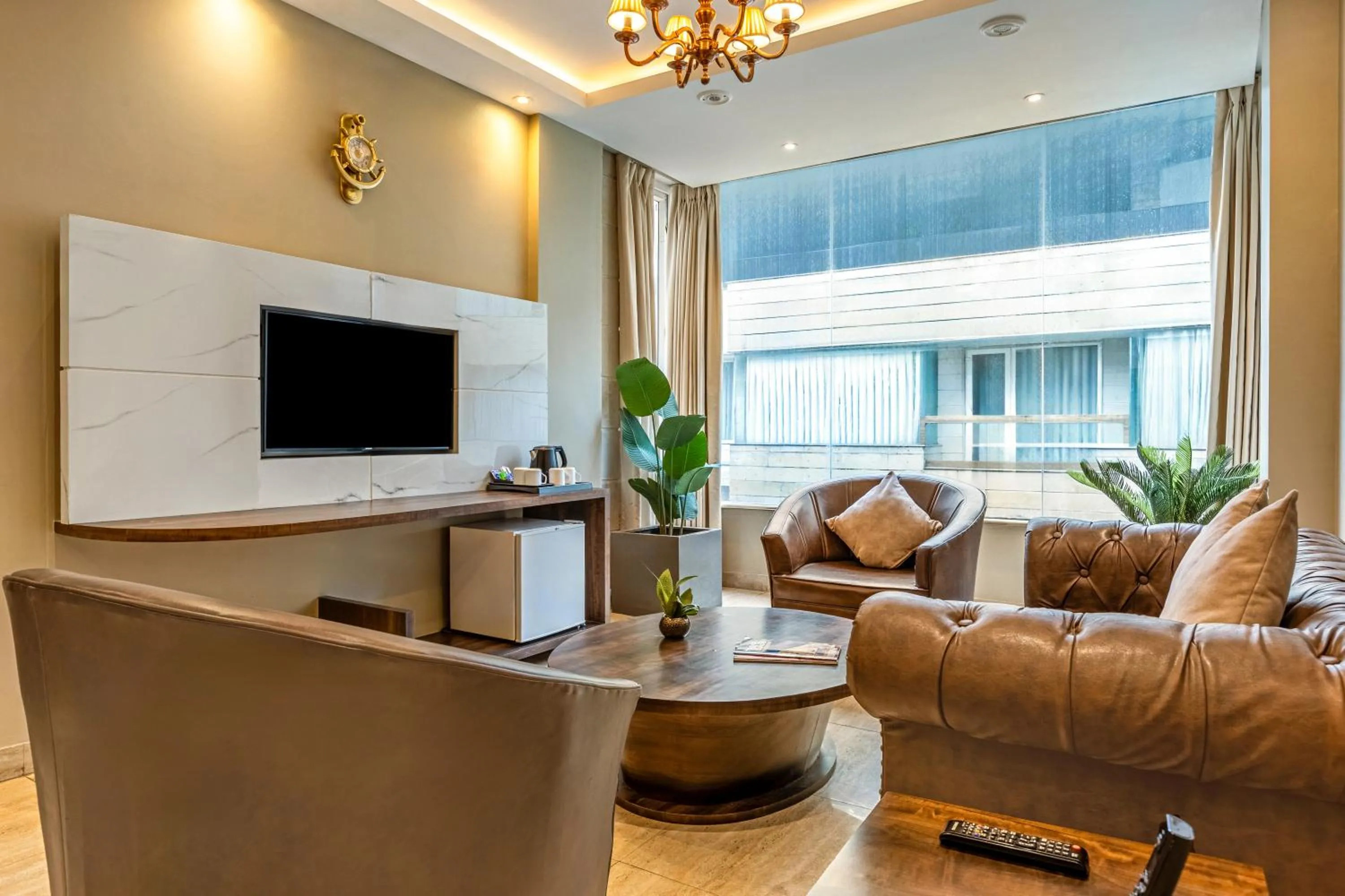 Living room in Sterling Palm Bliss Wellness Resort, Rishikesh