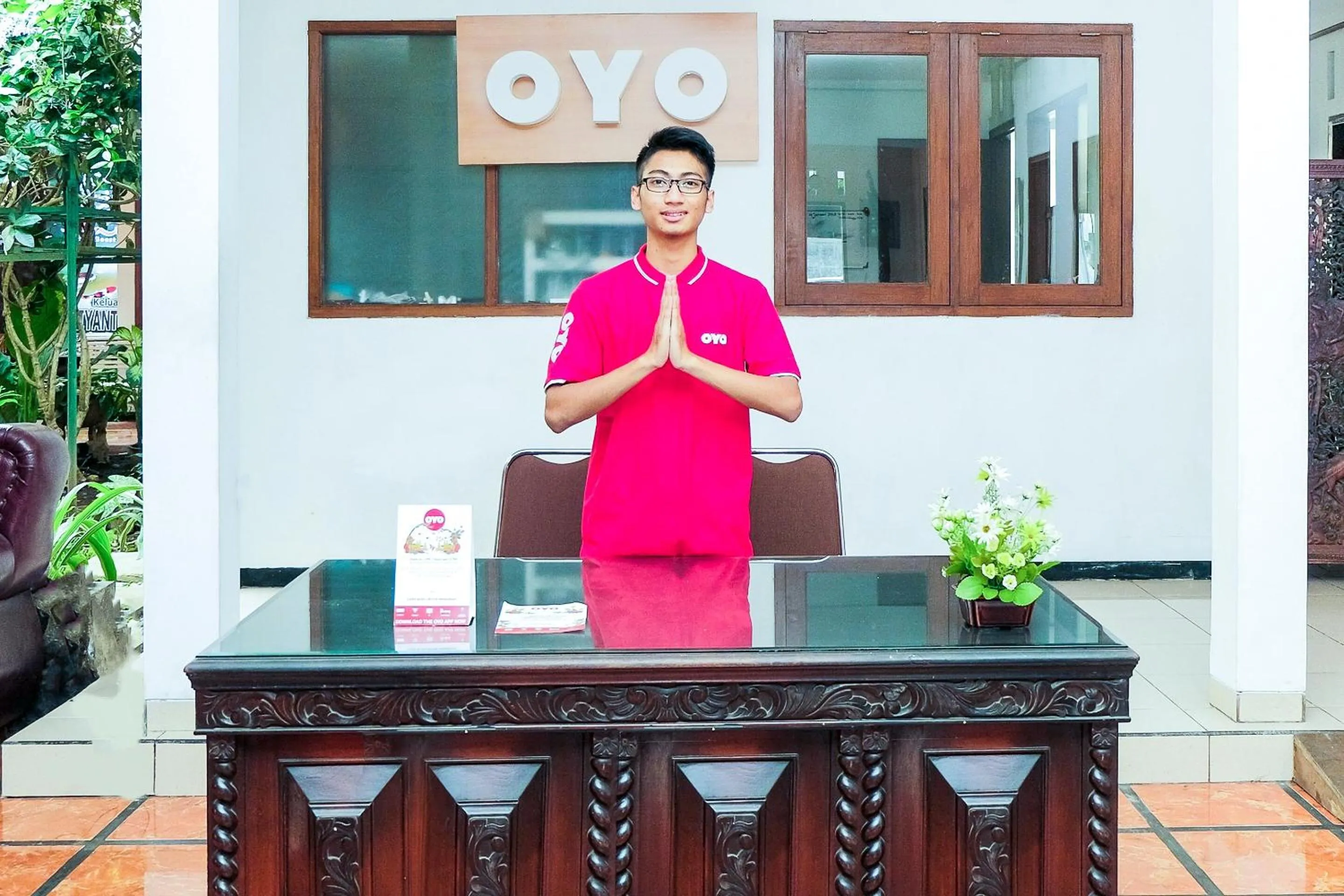 Lobby or reception in Hotel O Loesje Guest House Syariah