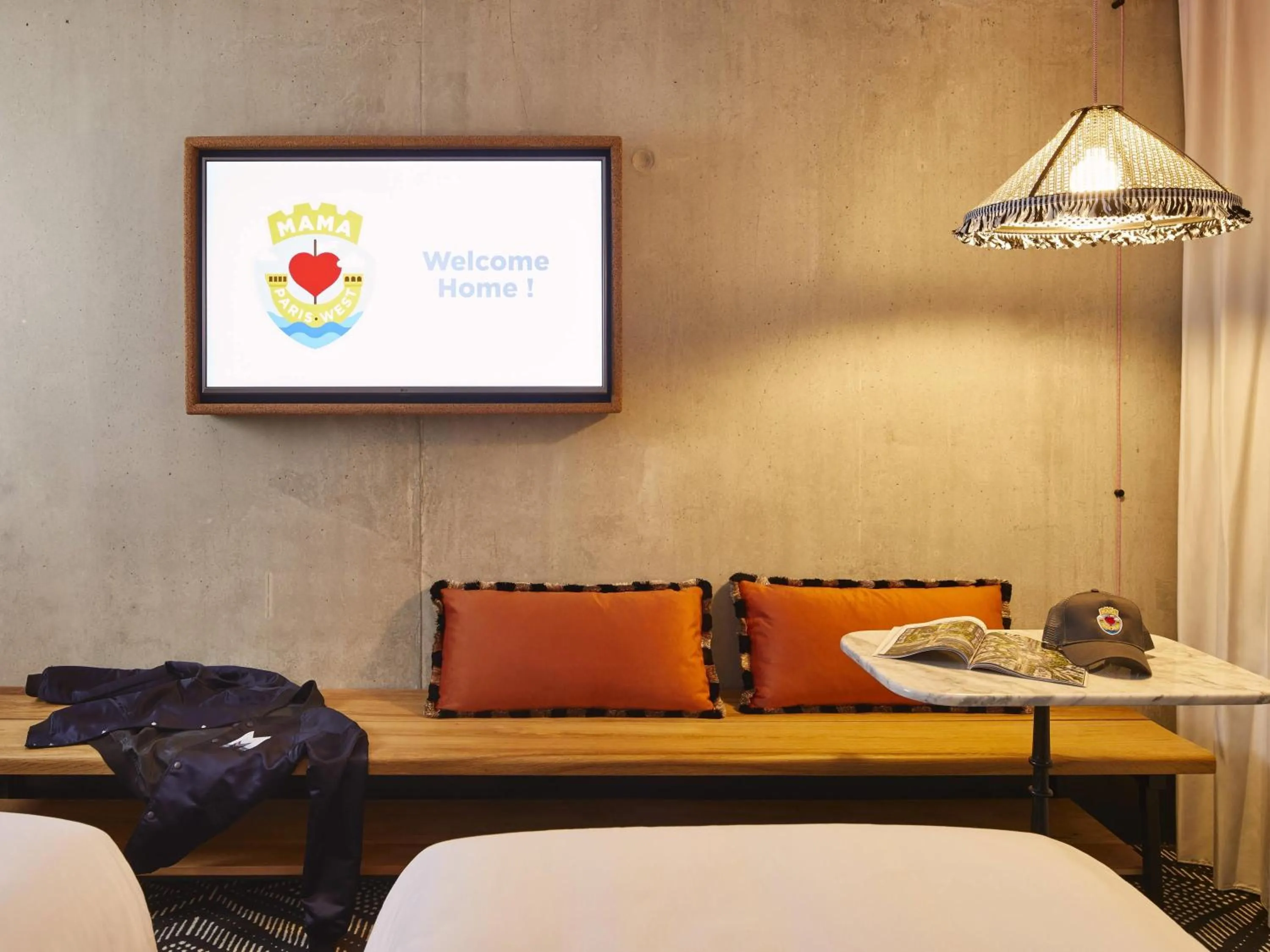 Bedroom, Bed in Mama Shelter Paris West