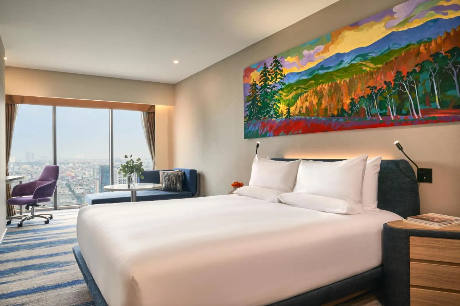 Bed in Novotel Hanoi Thai Ha