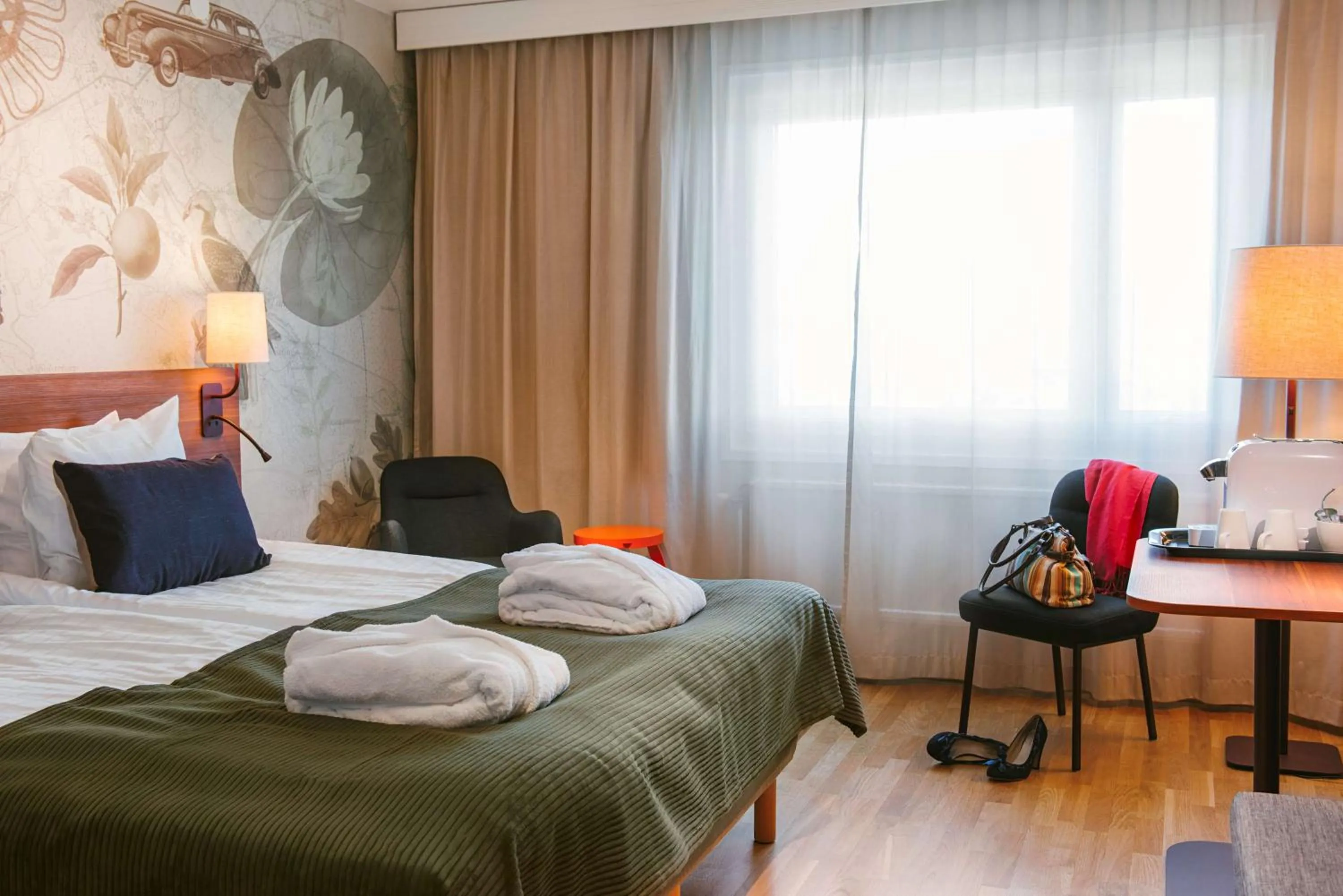 Bedroom, Bed in Scandic Kungens Kurva