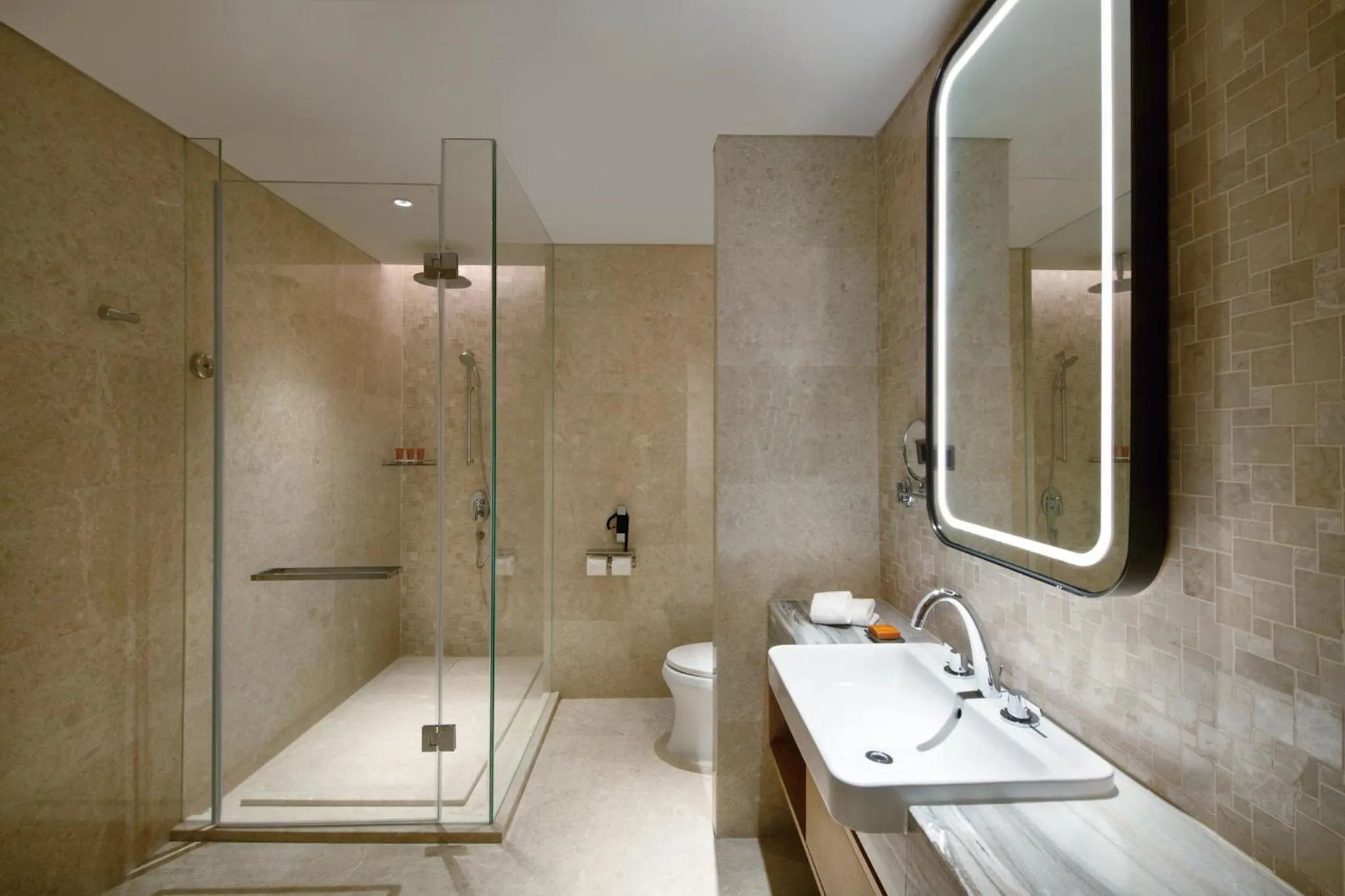 Bathroom in Crowne Plaza Huzhou by IHG