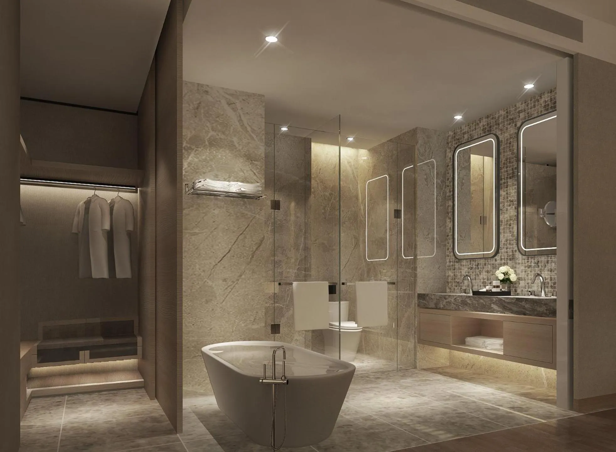 Bathroom in Crowne Plaza Huzhou by IHG