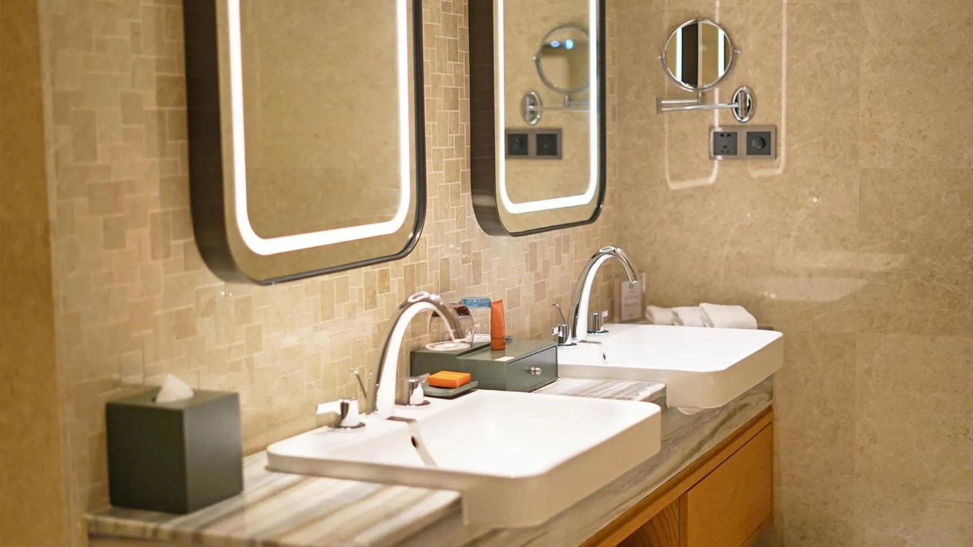 Bathroom in Crowne Plaza Huzhou by IHG