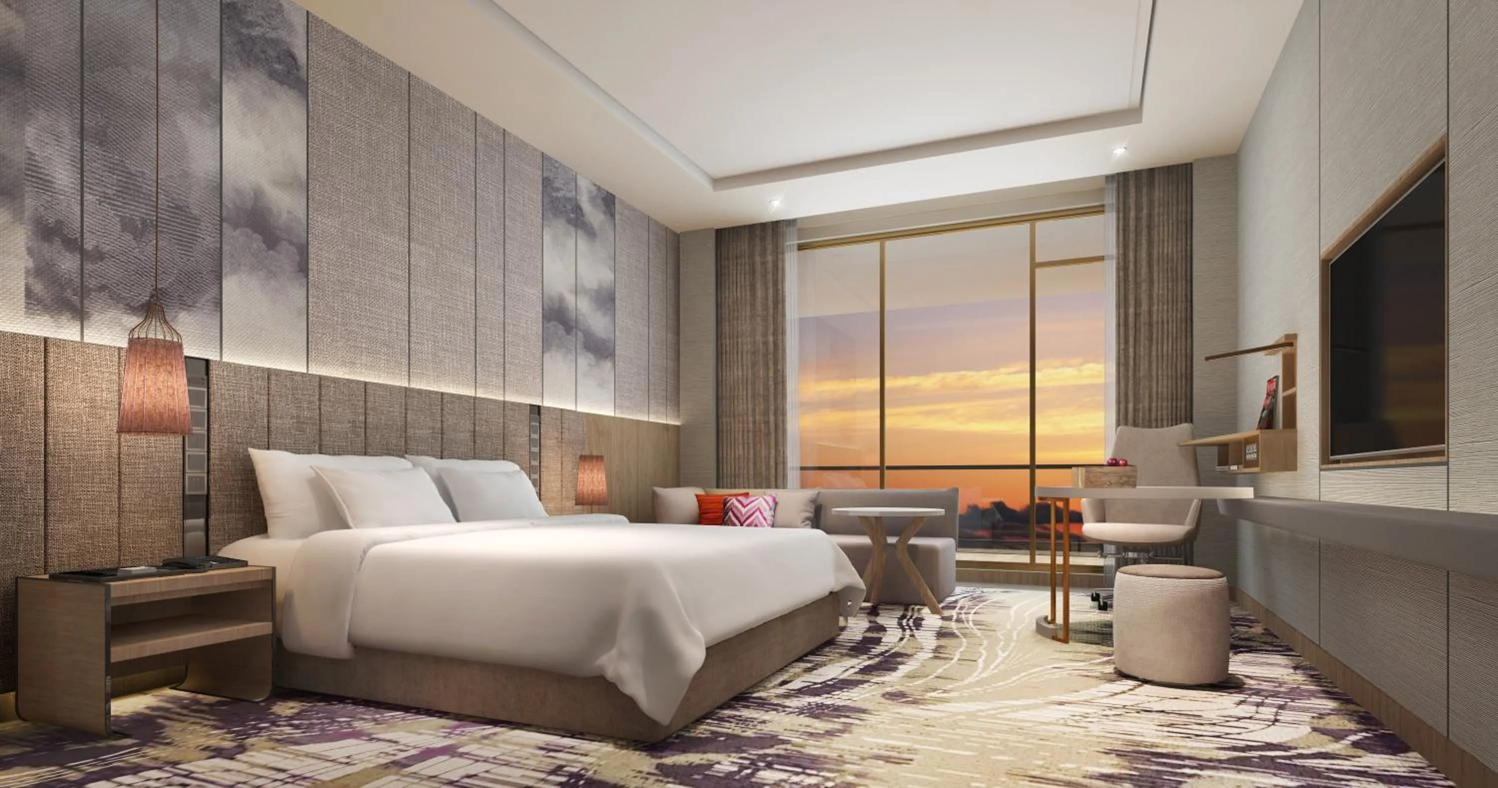 Photo of the whole room, Bed in Crowne Plaza Huzhou by IHG