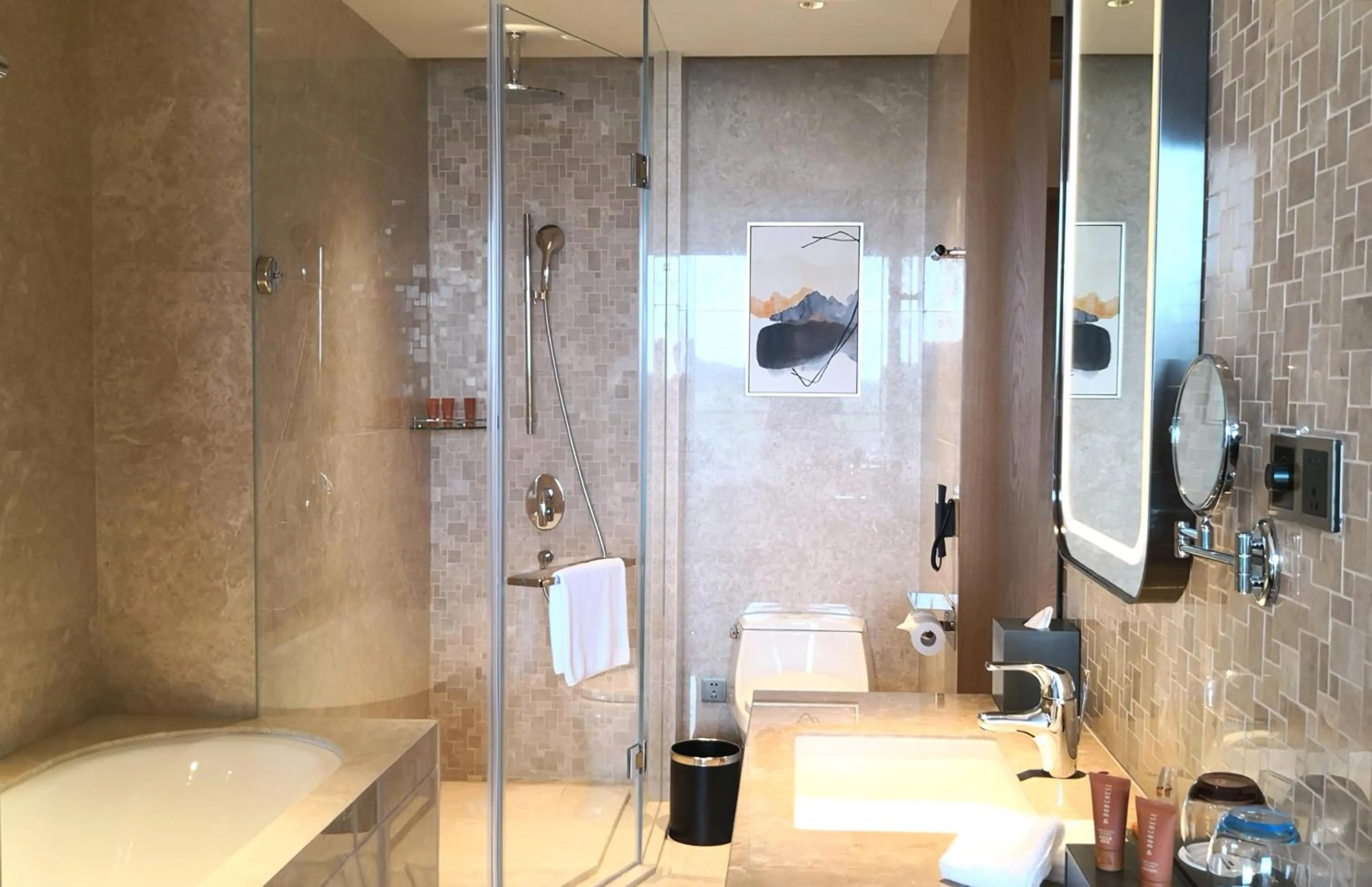 Shower in Crowne Plaza Huzhou by IHG