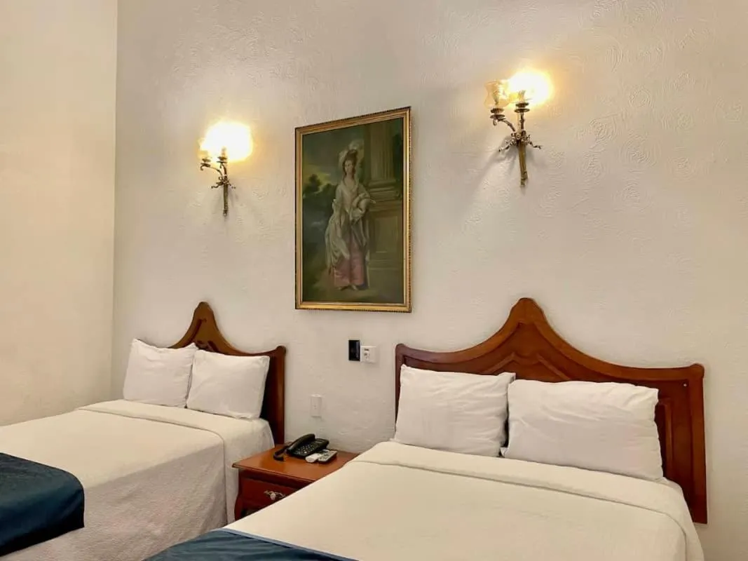 Bed in Hotel Frances