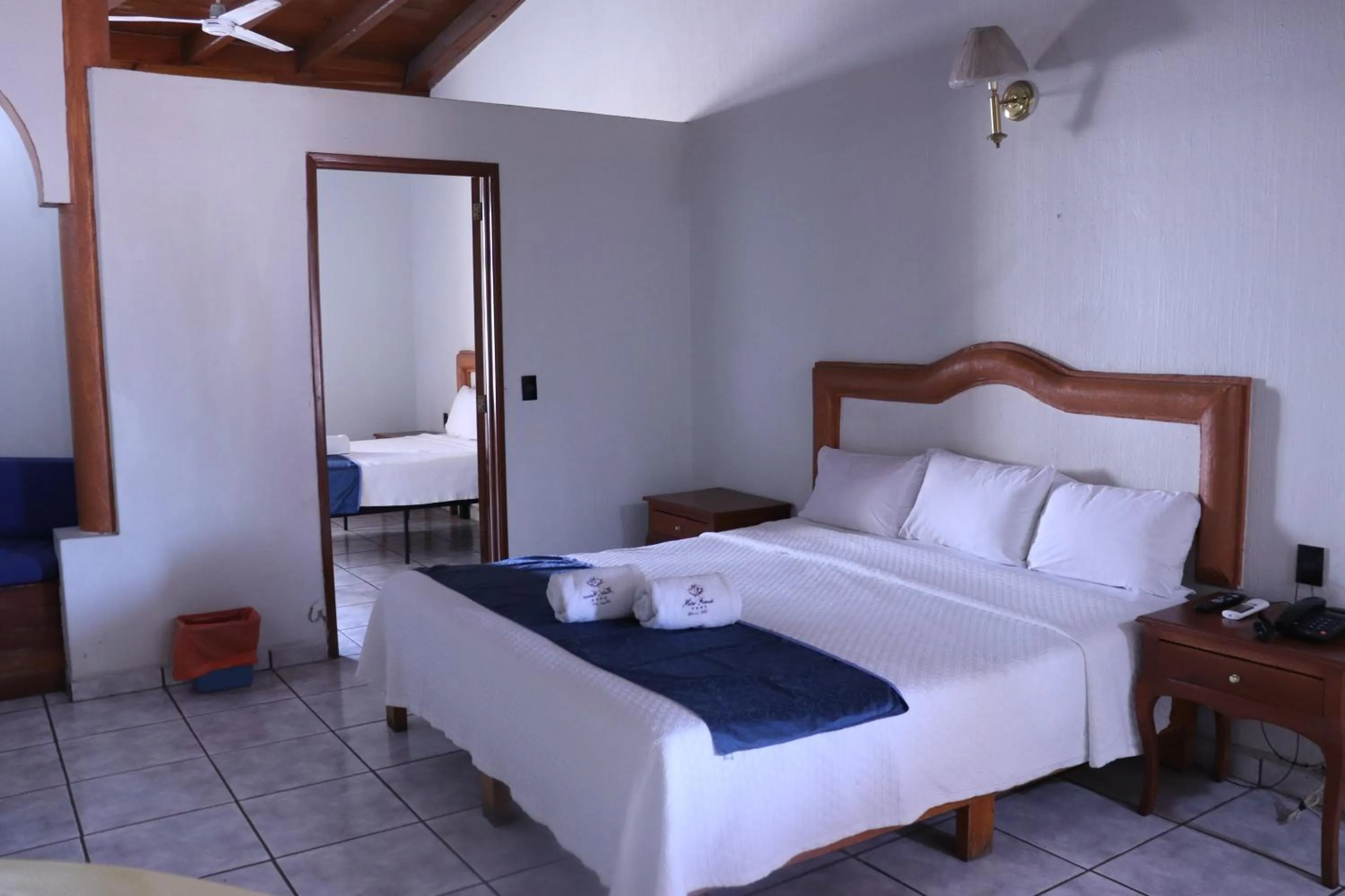 Bed in Hotel Frances