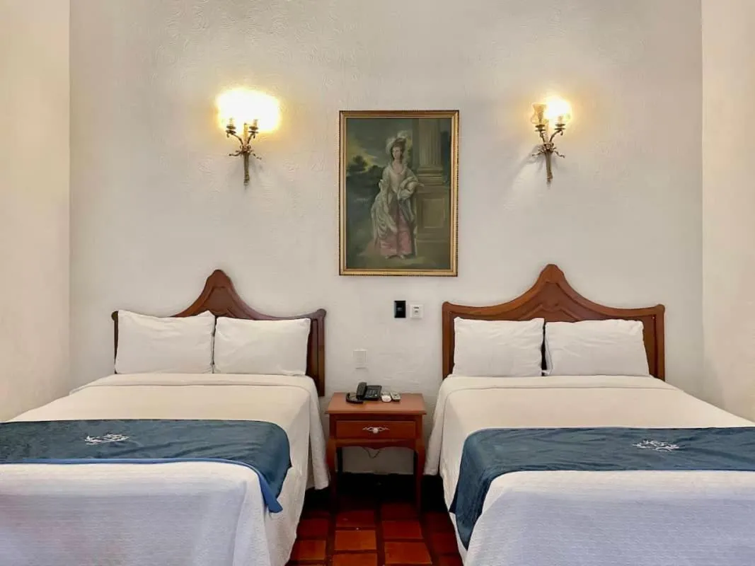 Bed in Hotel Frances