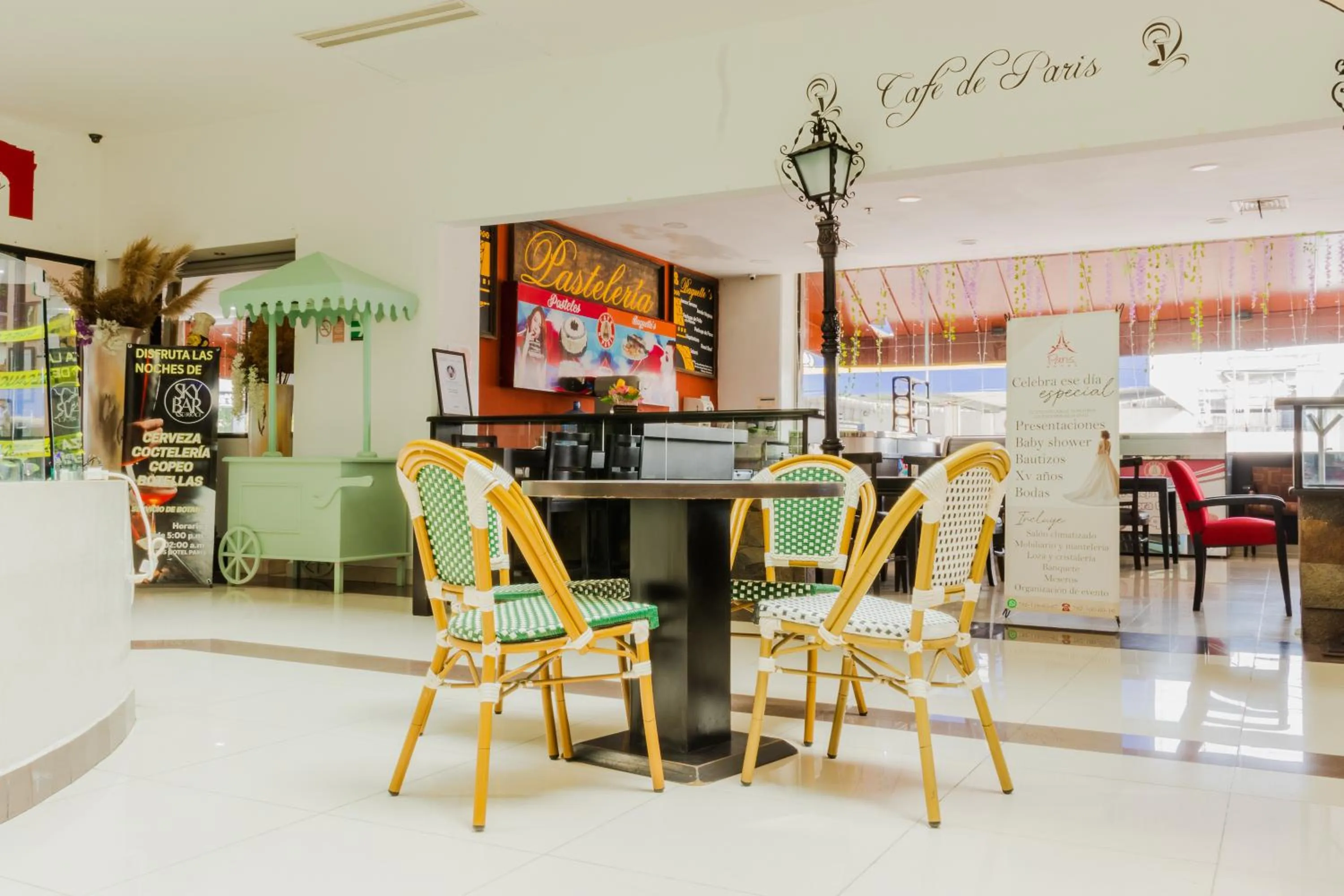 Seating area in Paris FC Hotel