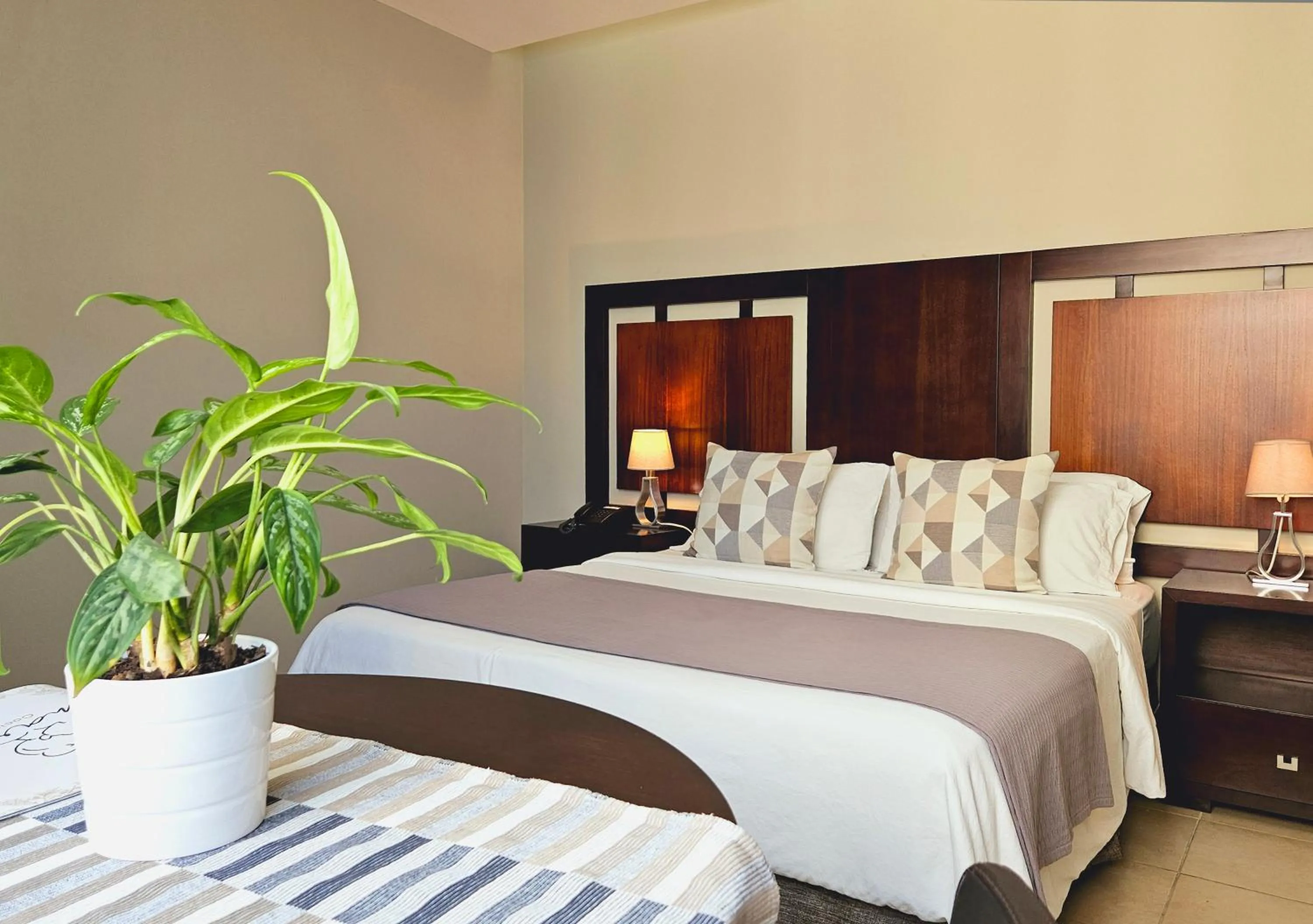 Bed in Hotel Perla Spondylus