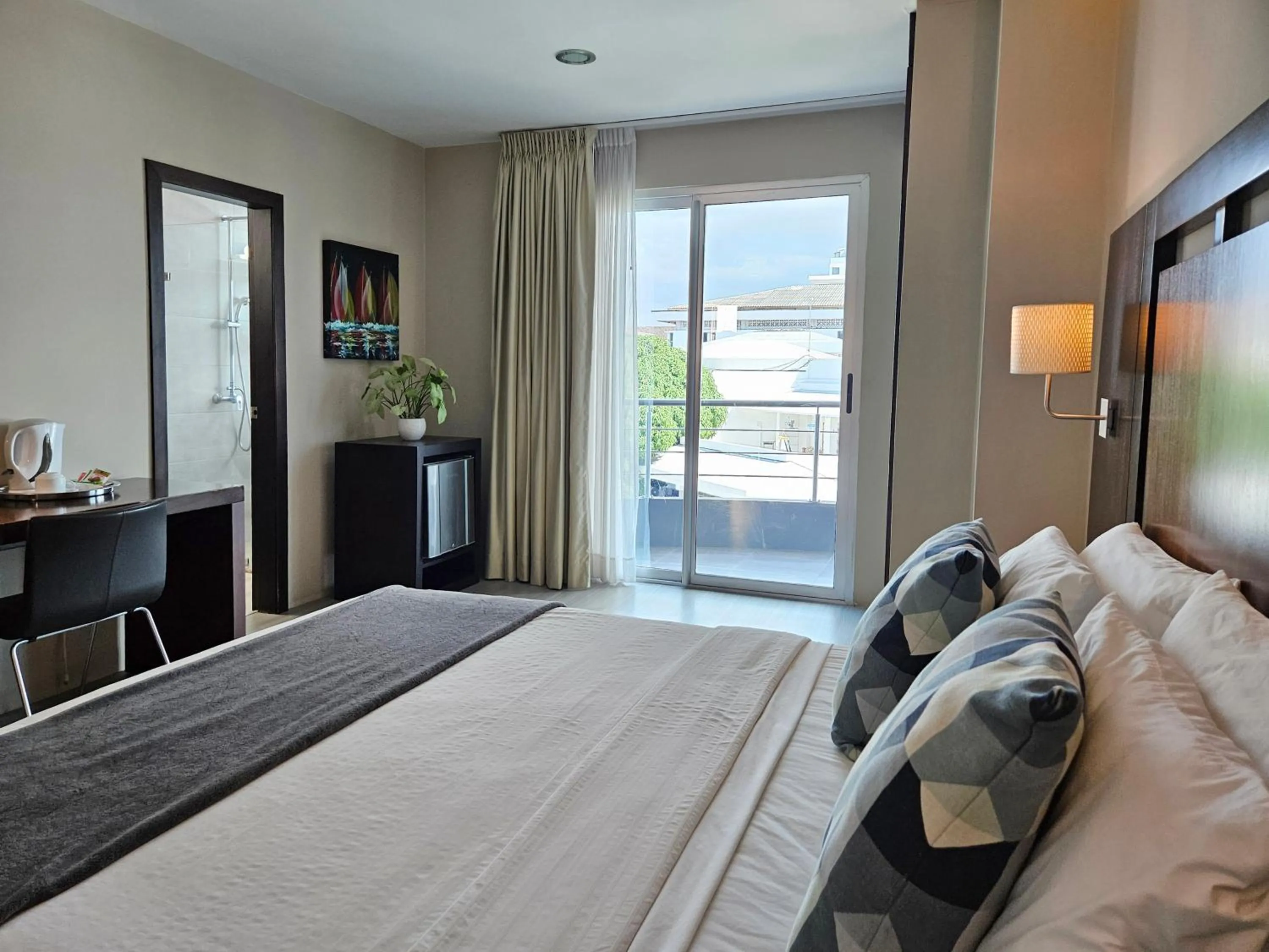 Bed in Hotel Perla Spondylus