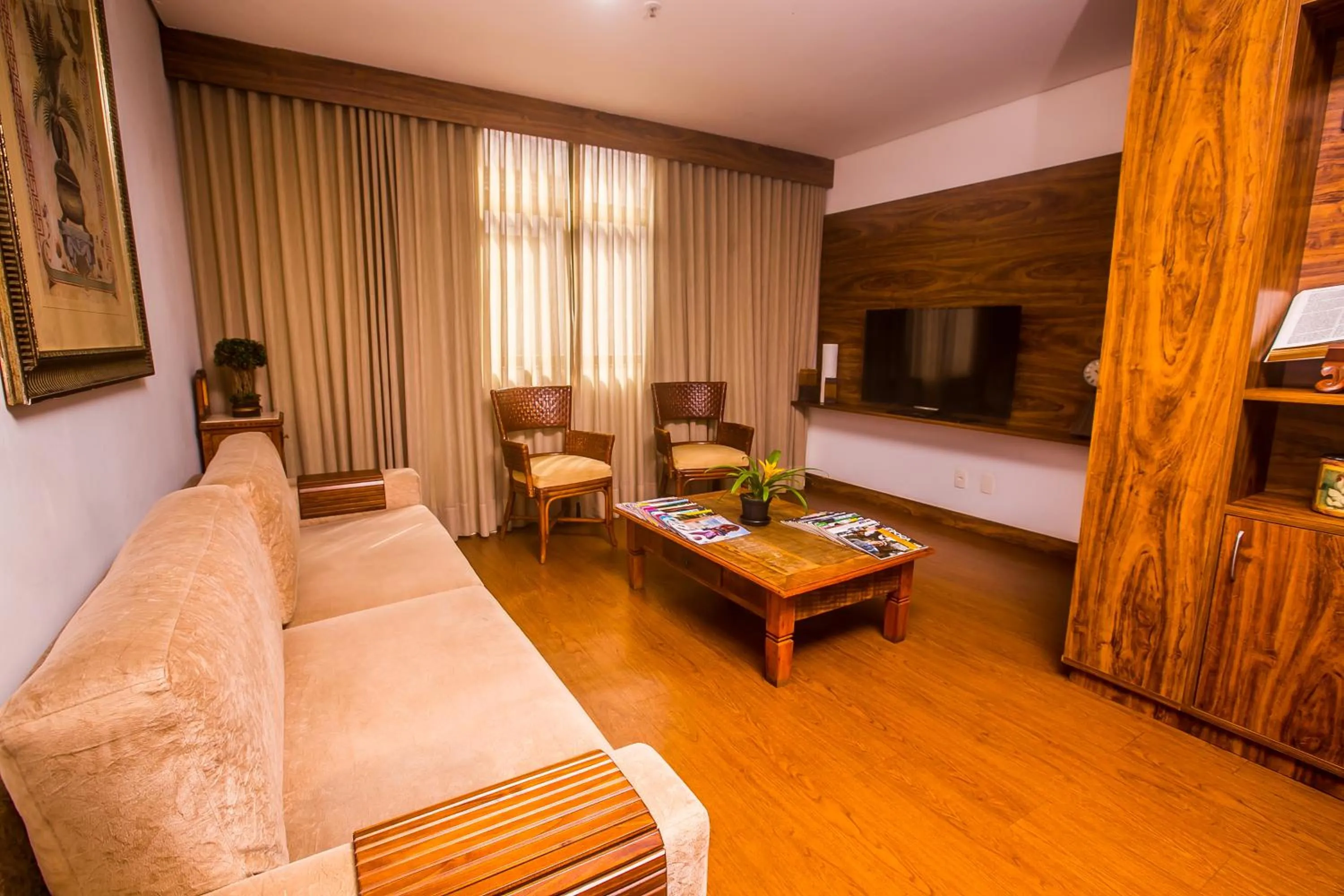 Living room, Bed in Hotel Flat Itaipava