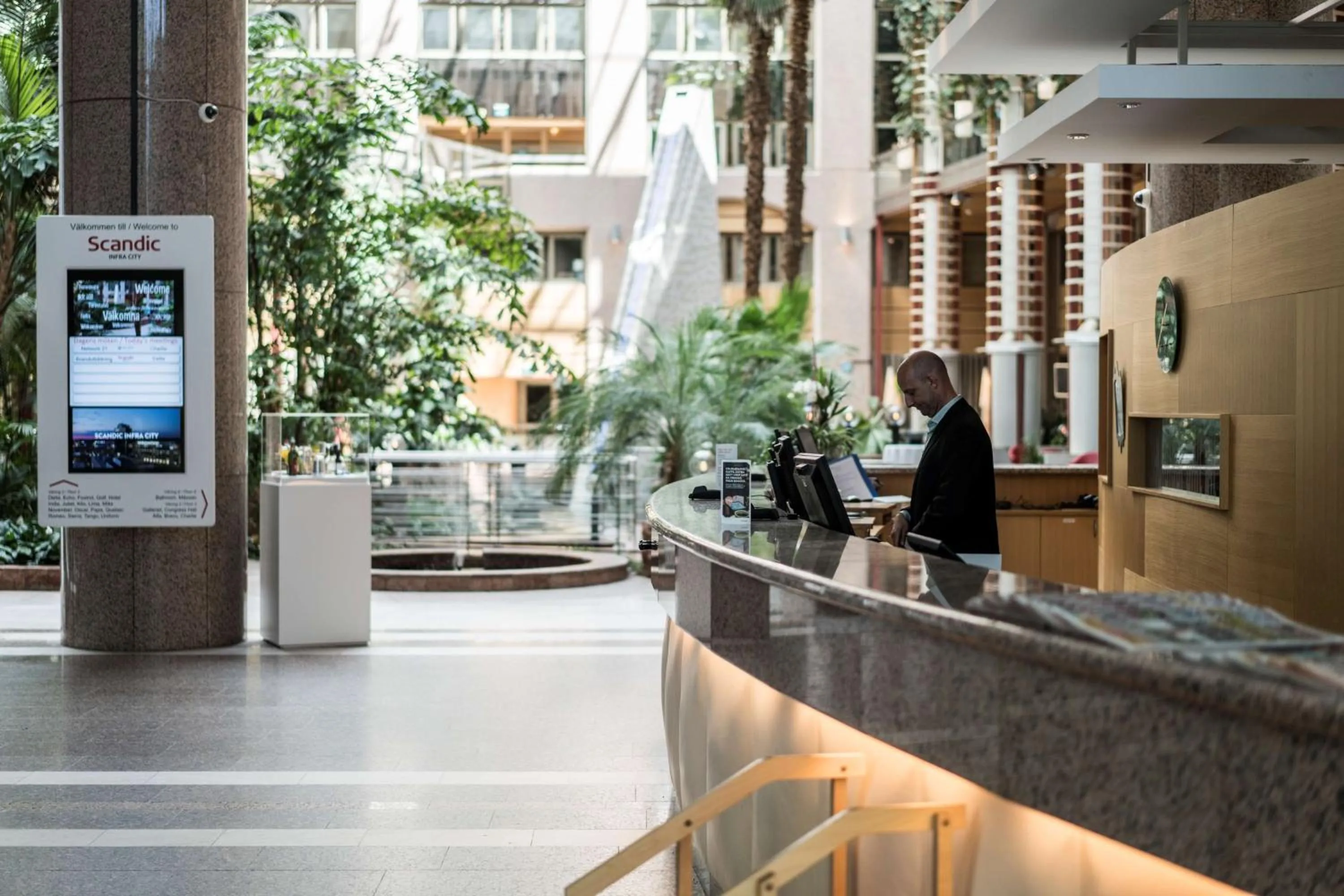 Lobby or reception in Scandic Infra City