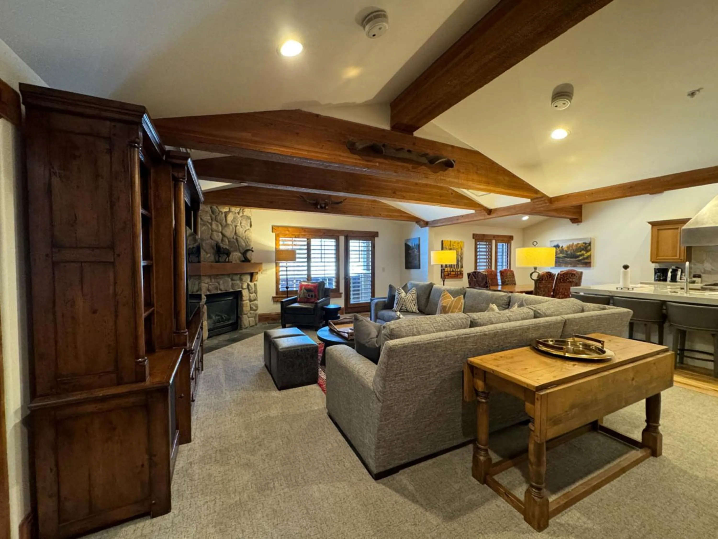 Living room in The Chateaux Deer Valley