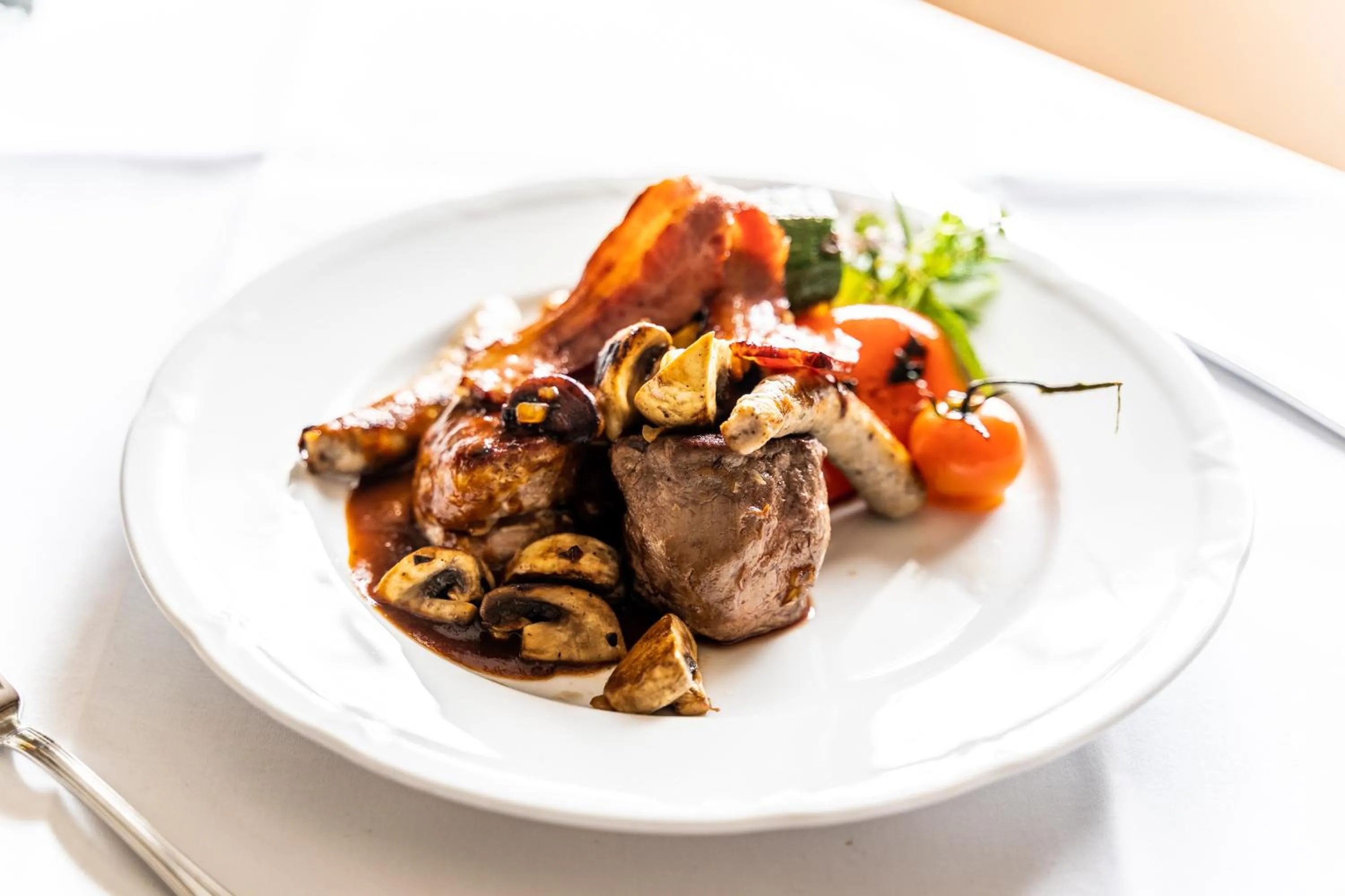 Food close-up in Hotel Rieder