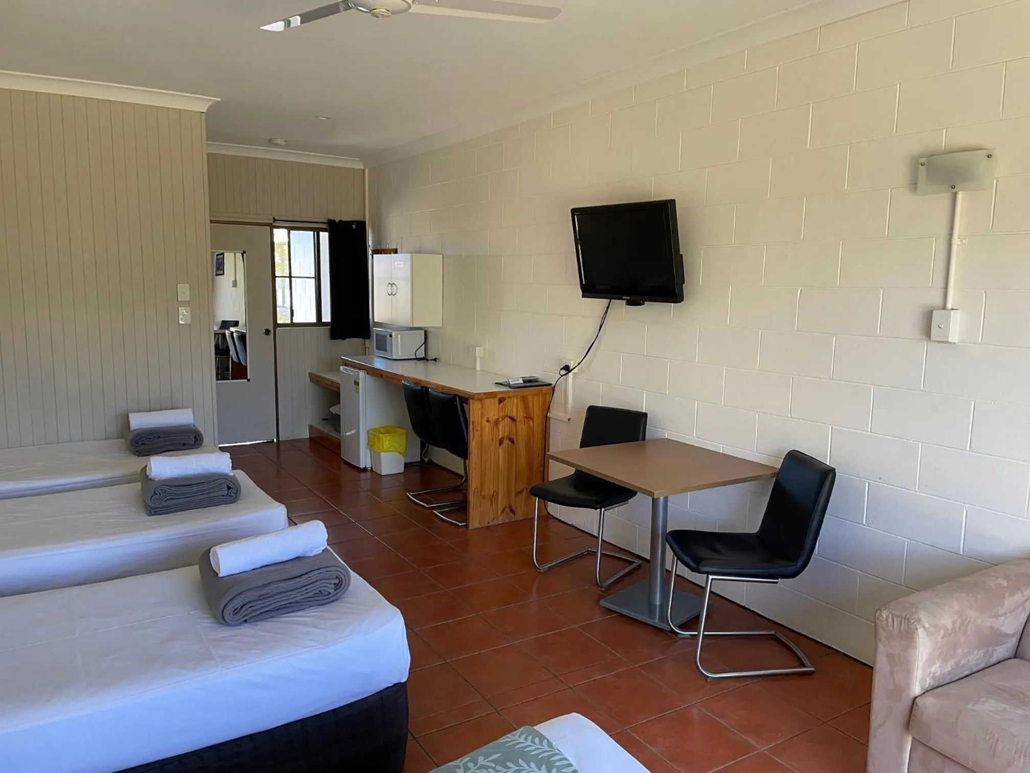 Family in Birch Motel Bowen Previously Known as Bowen Arrow Motel