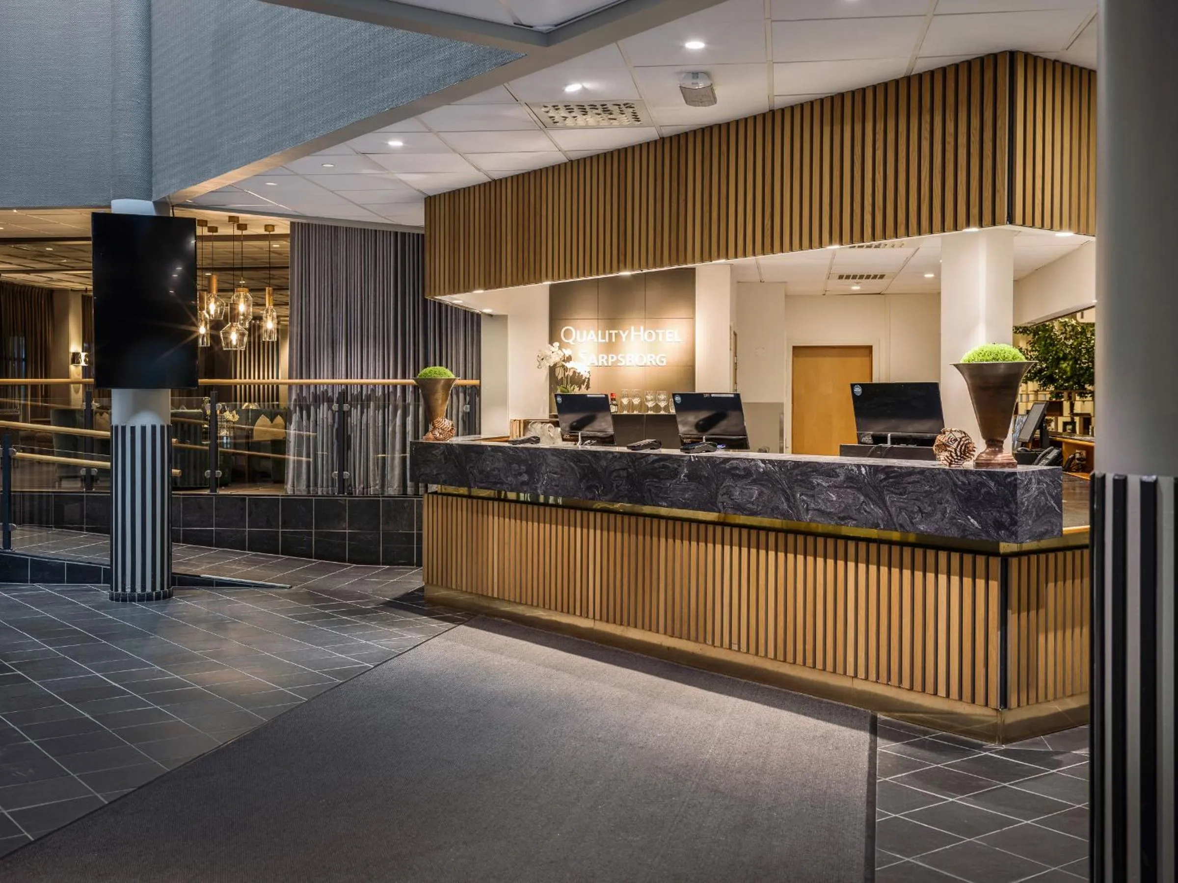 Lobby or reception in Quality Hotel Sarpsborg