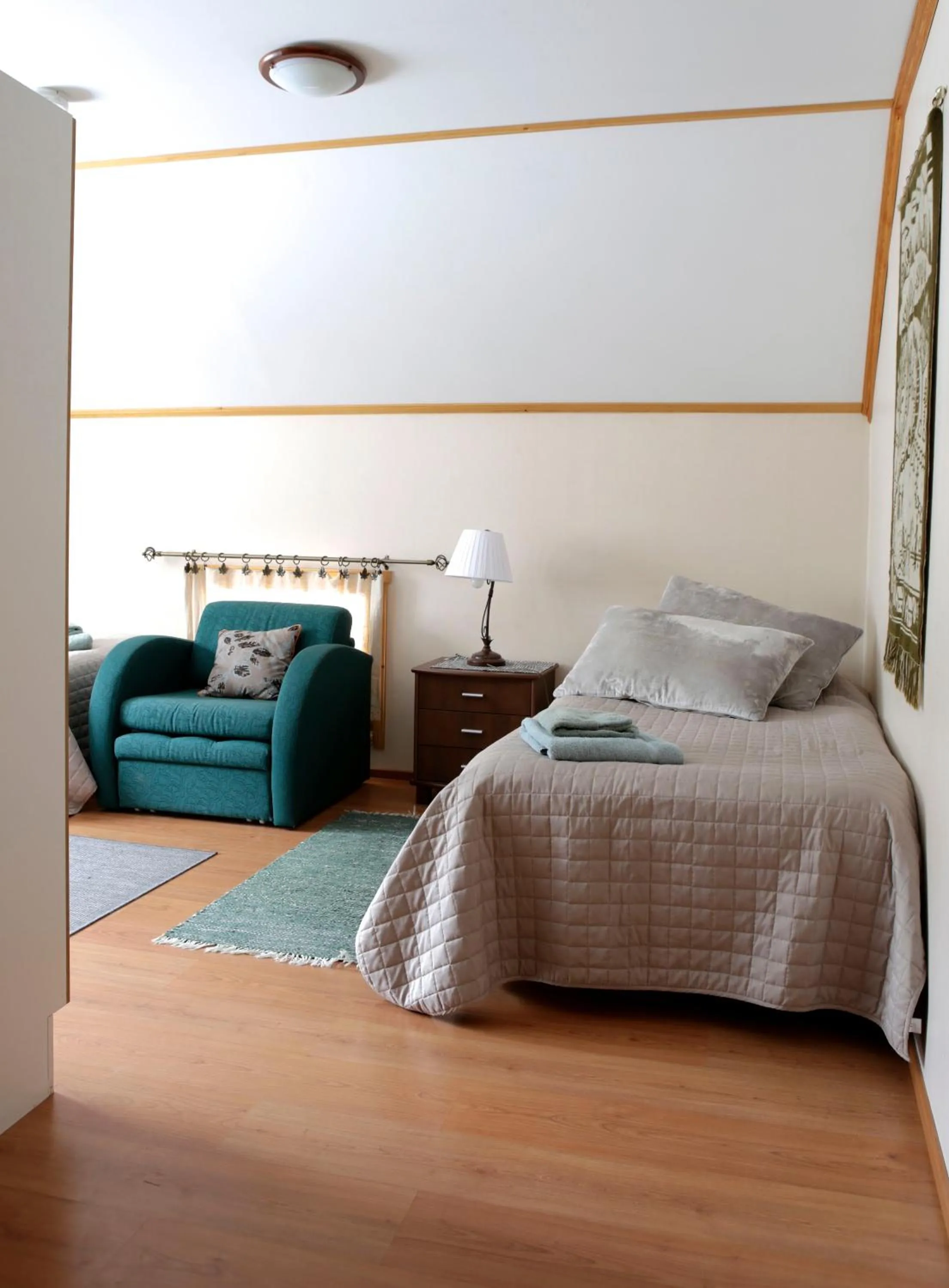 Bed in Yli-Kaitala Holiday Resort Tuuliviiri