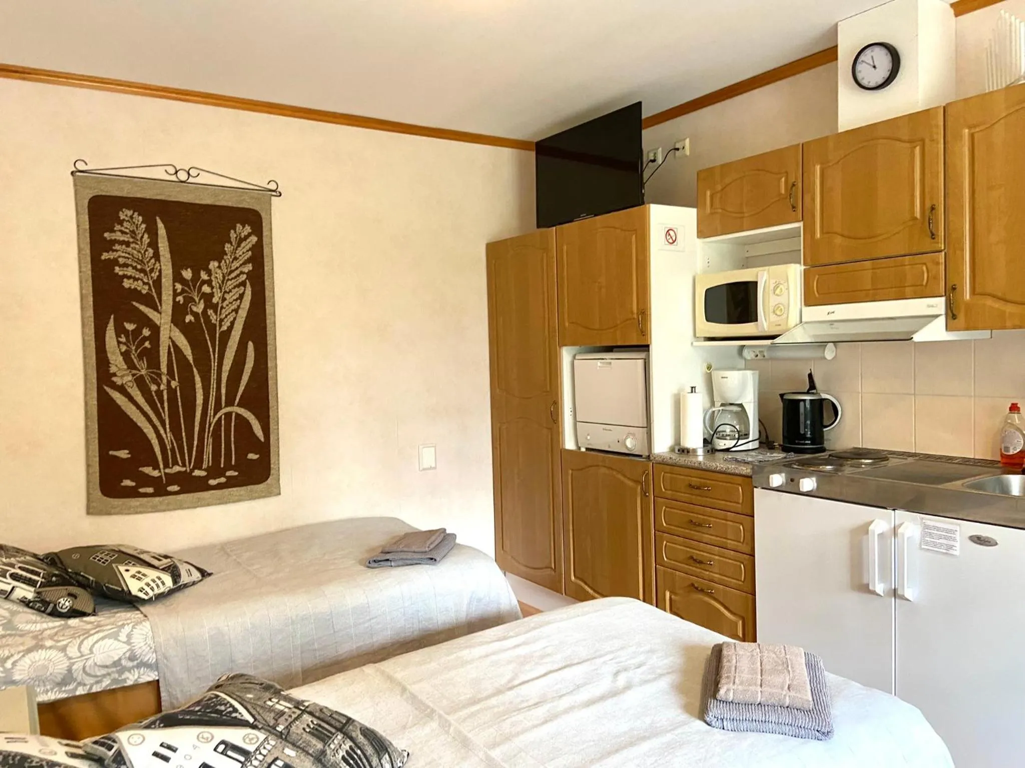 Bed in Yli-Kaitala Holiday Resort Tuuliviiri