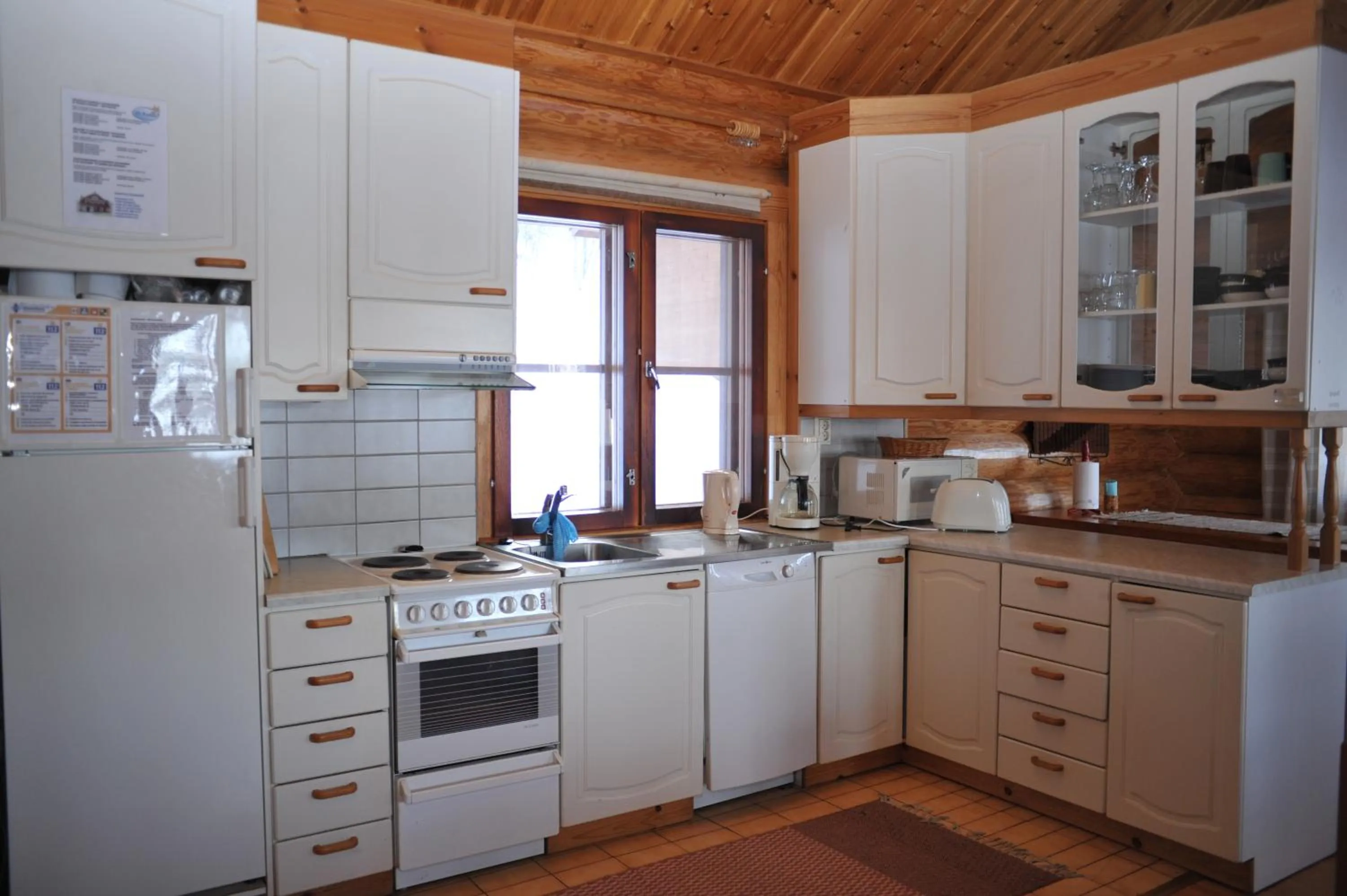 Kitchen or kitchenette in Yli-Kaitala Holiday Resort Tuuliviiri