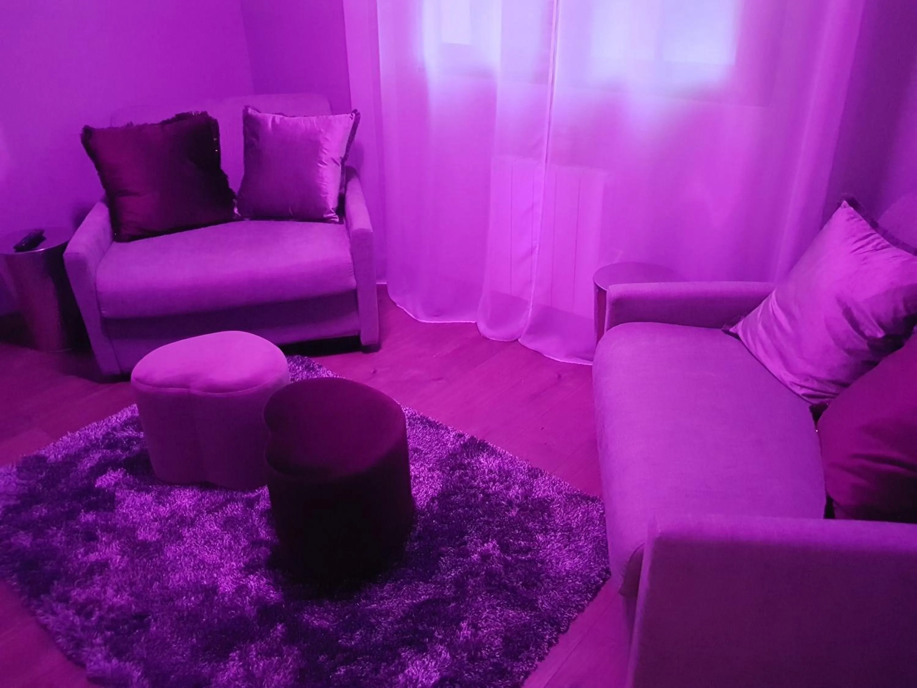 Seating area in Le Clos Magedon