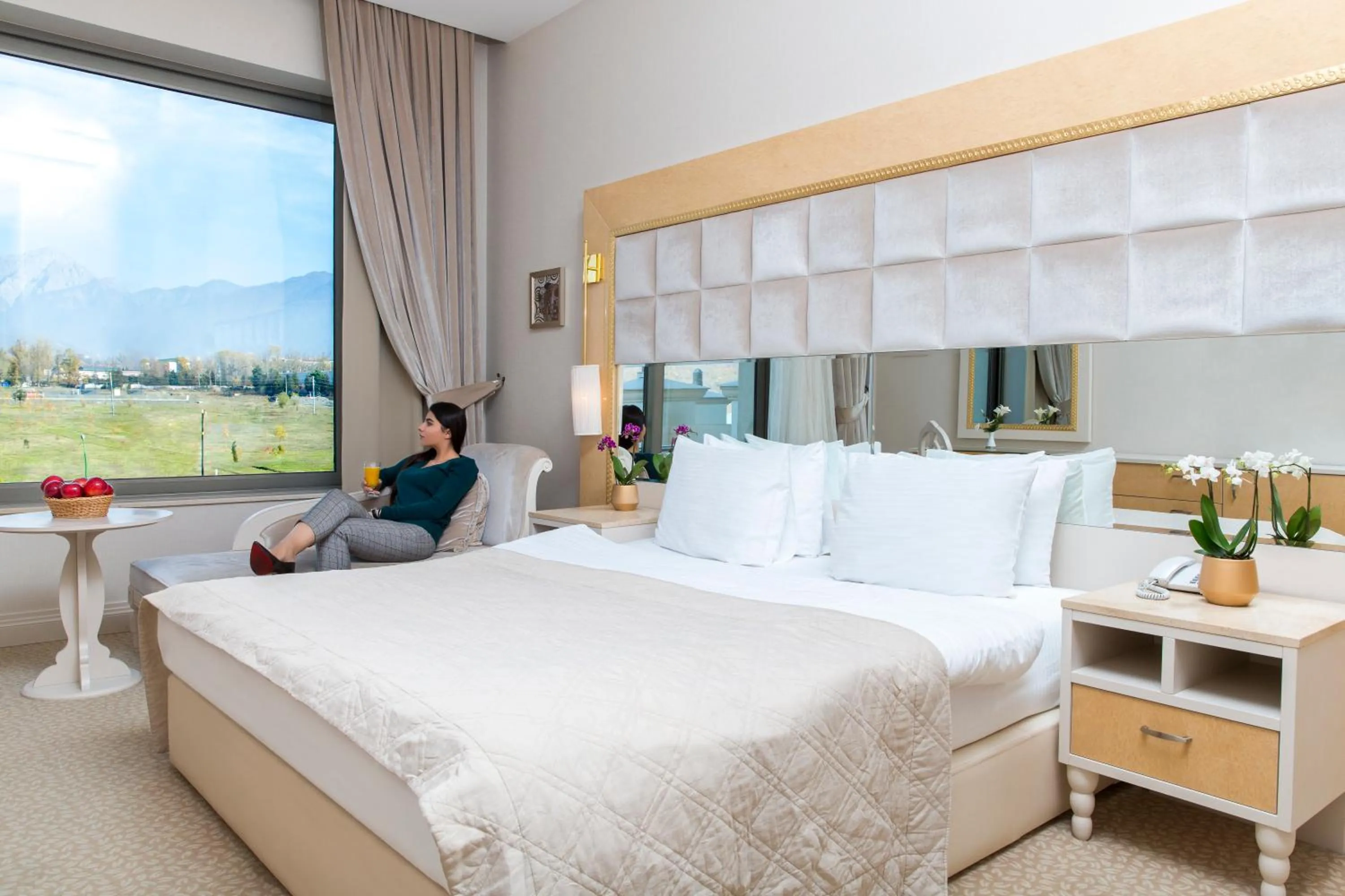 Mountain view, Bed in Gabala Garden Hotel