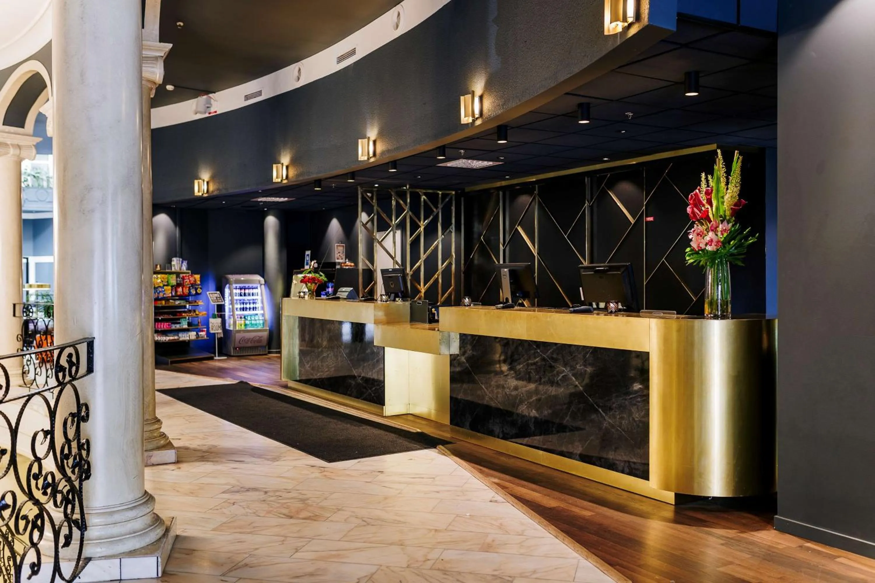 Lobby or reception in Scandic Star Sollentuna