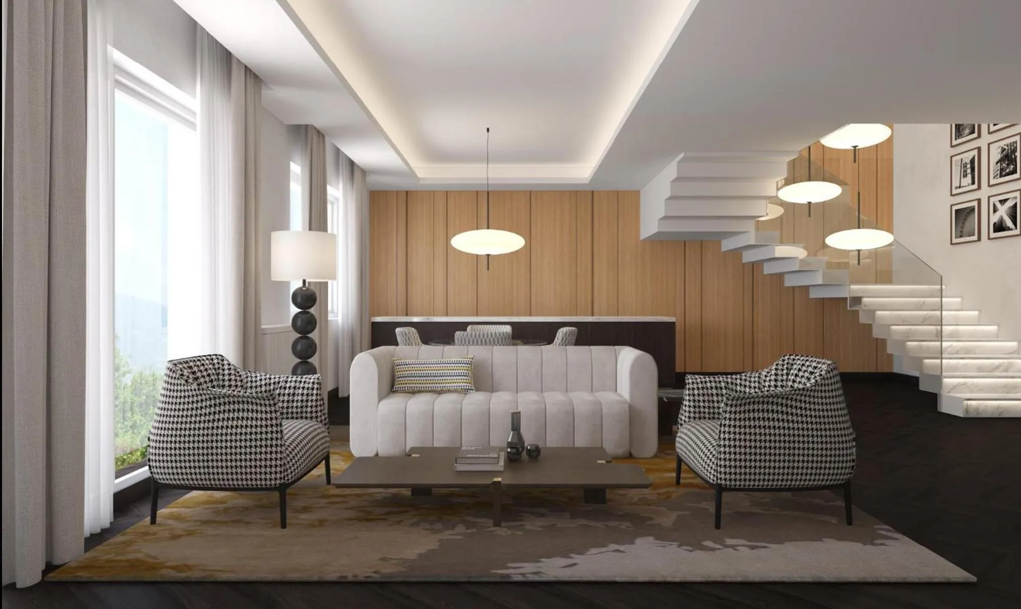 Seating area in Qafqaz Riverside Hotel