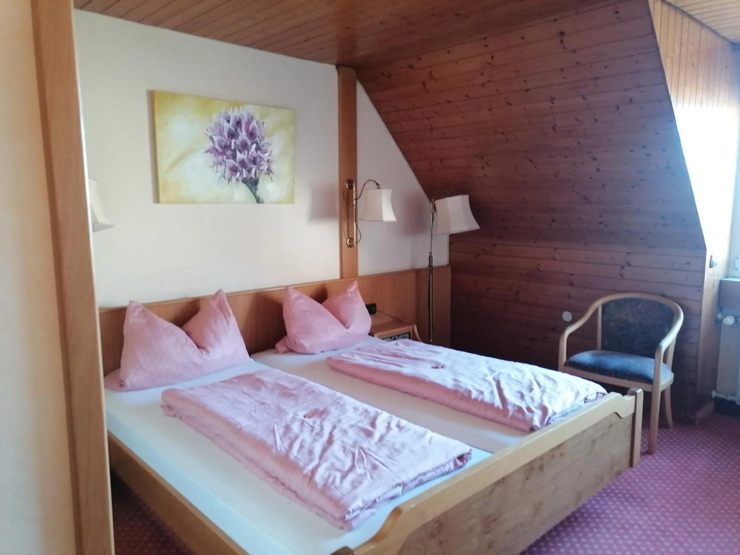 Bedroom in Hotel-Restaurant Rebstock