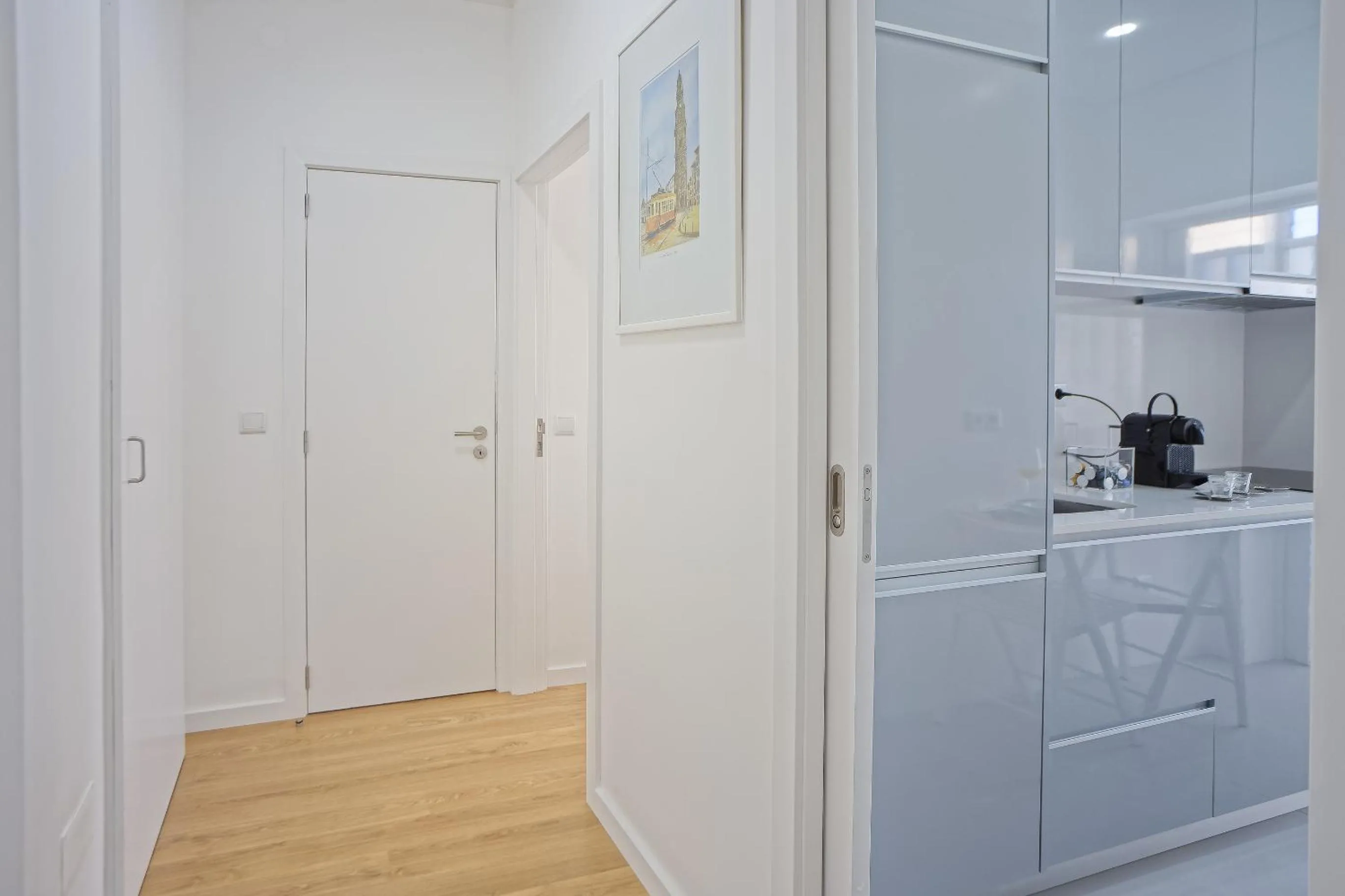 Kitchen or kitchenette in Luxury Anibal Cunha Apartments