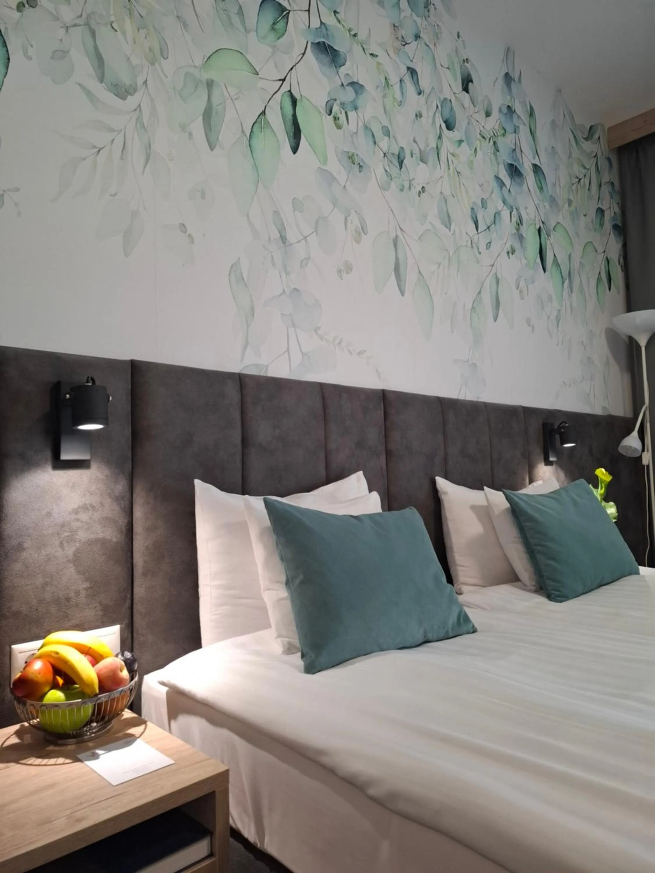 Bed in Szépia Bio and Art Hotel