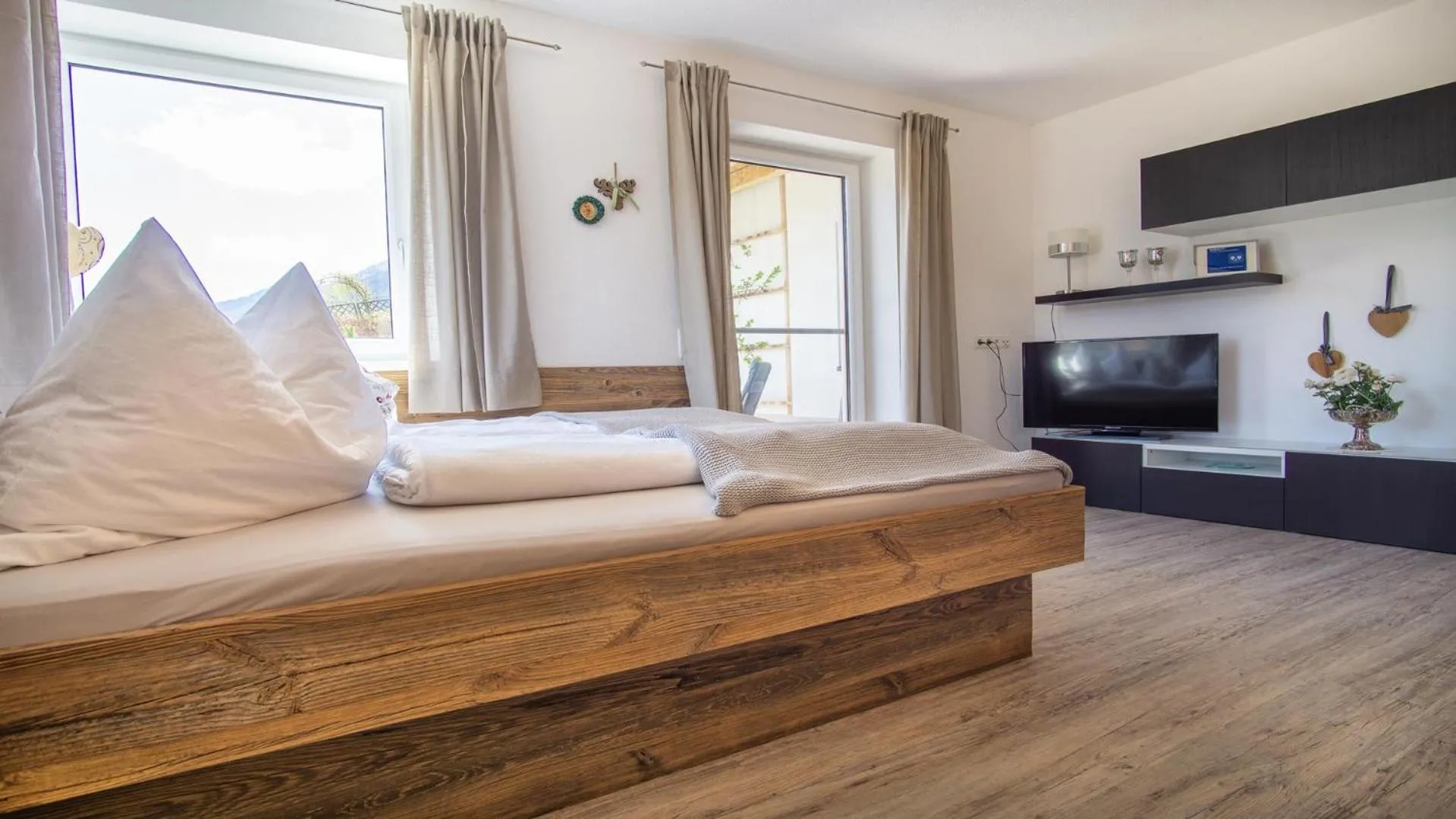 Bed in Stubaier Bauern Appartement